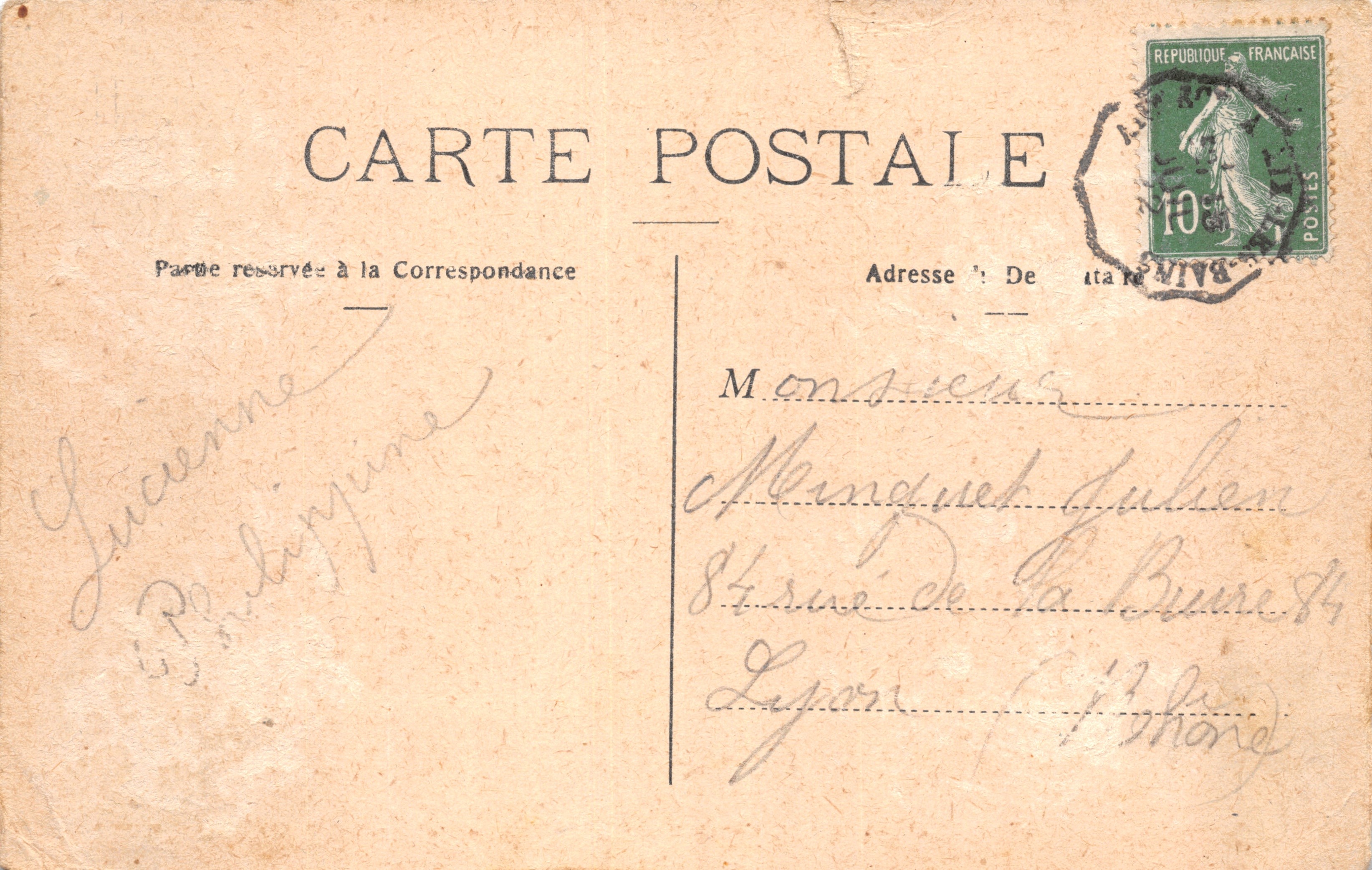 Lac d'Annecy — Château de Menthon — uitgever niet zichtbaar — Achterkant