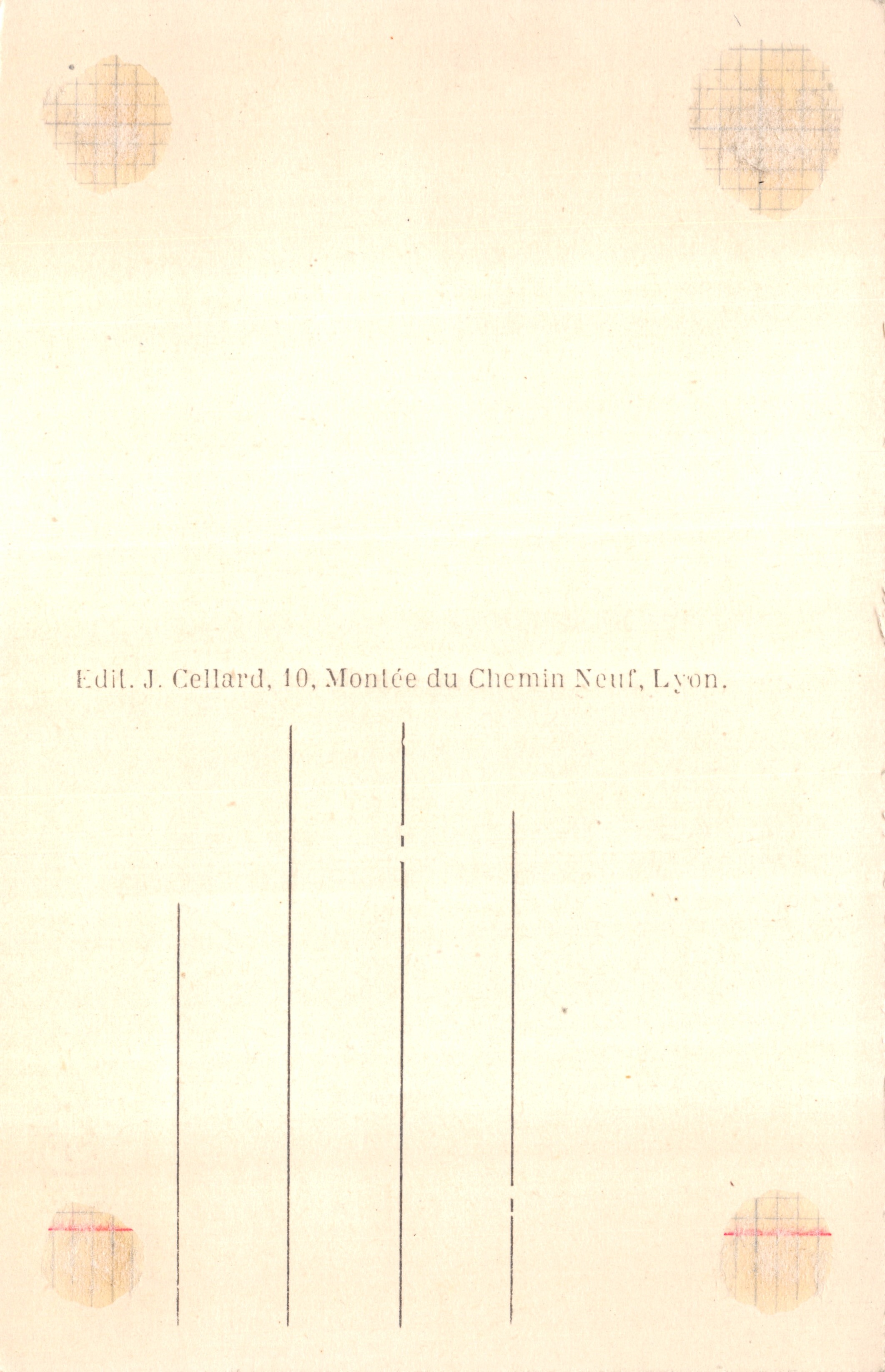 LYON. - 66. - Zusammenfluss des Rhône und Saône - Brücken der Mulatière und Kai des Port Rambaud — Rückseite