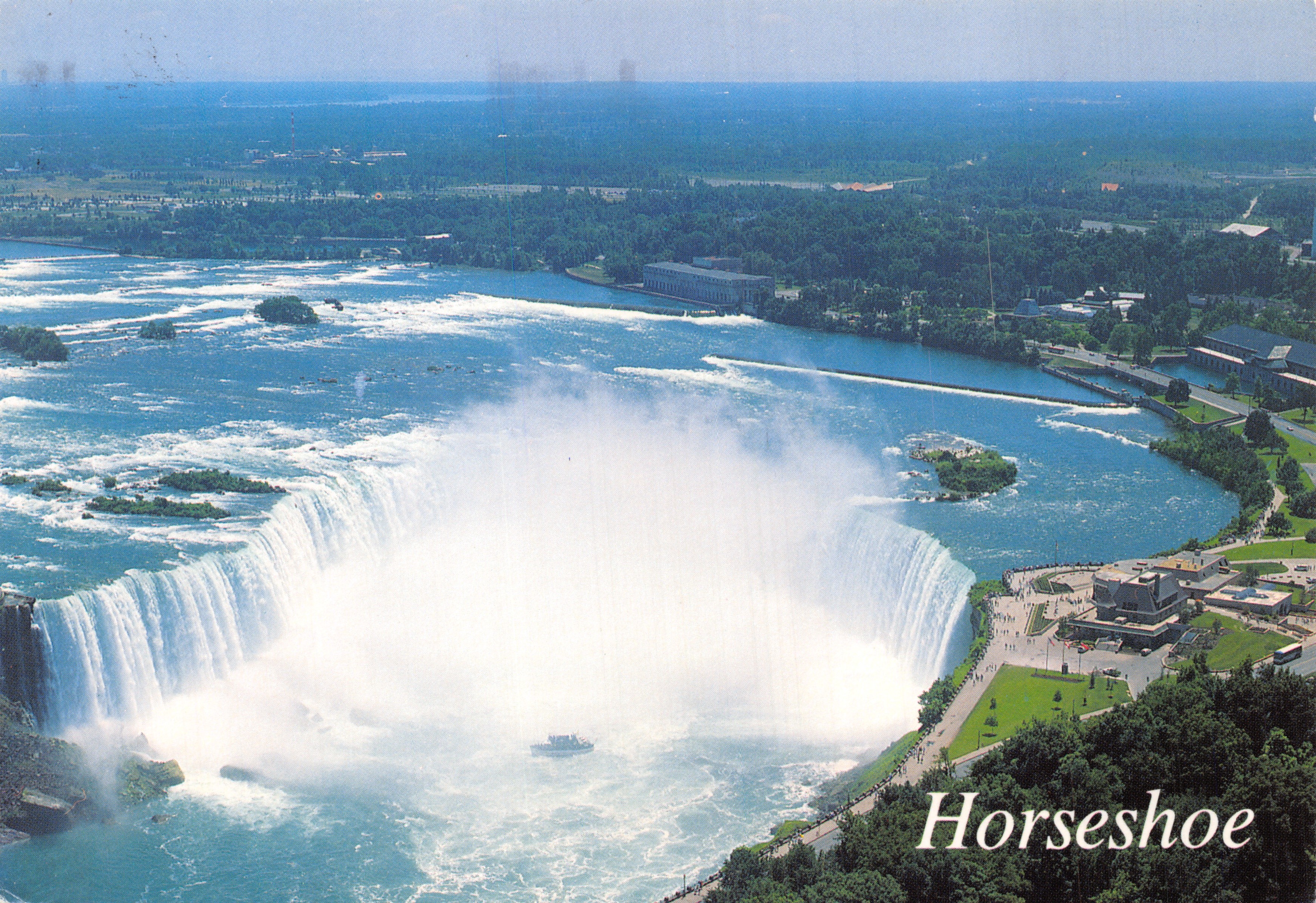 Chutes du Niagara — Vue aérienne de la chute en forme de fer à cheval — Travelpic Publications