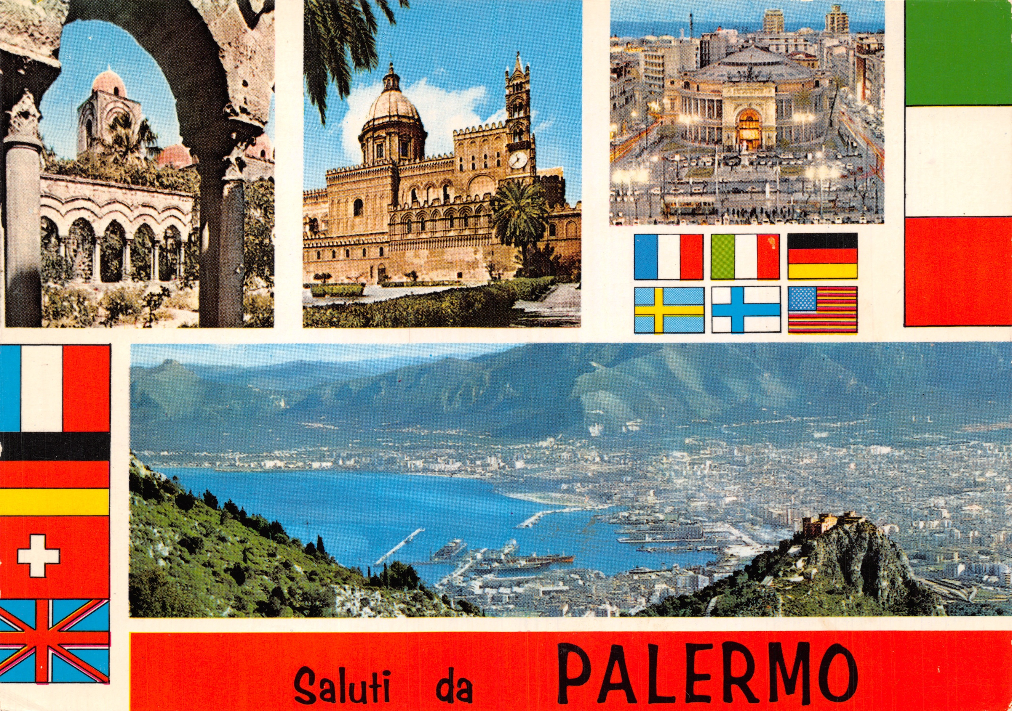 Palermo — vista panoramica e monumenti — editore AR.CO. s.n.c. di C. Arnone & C
