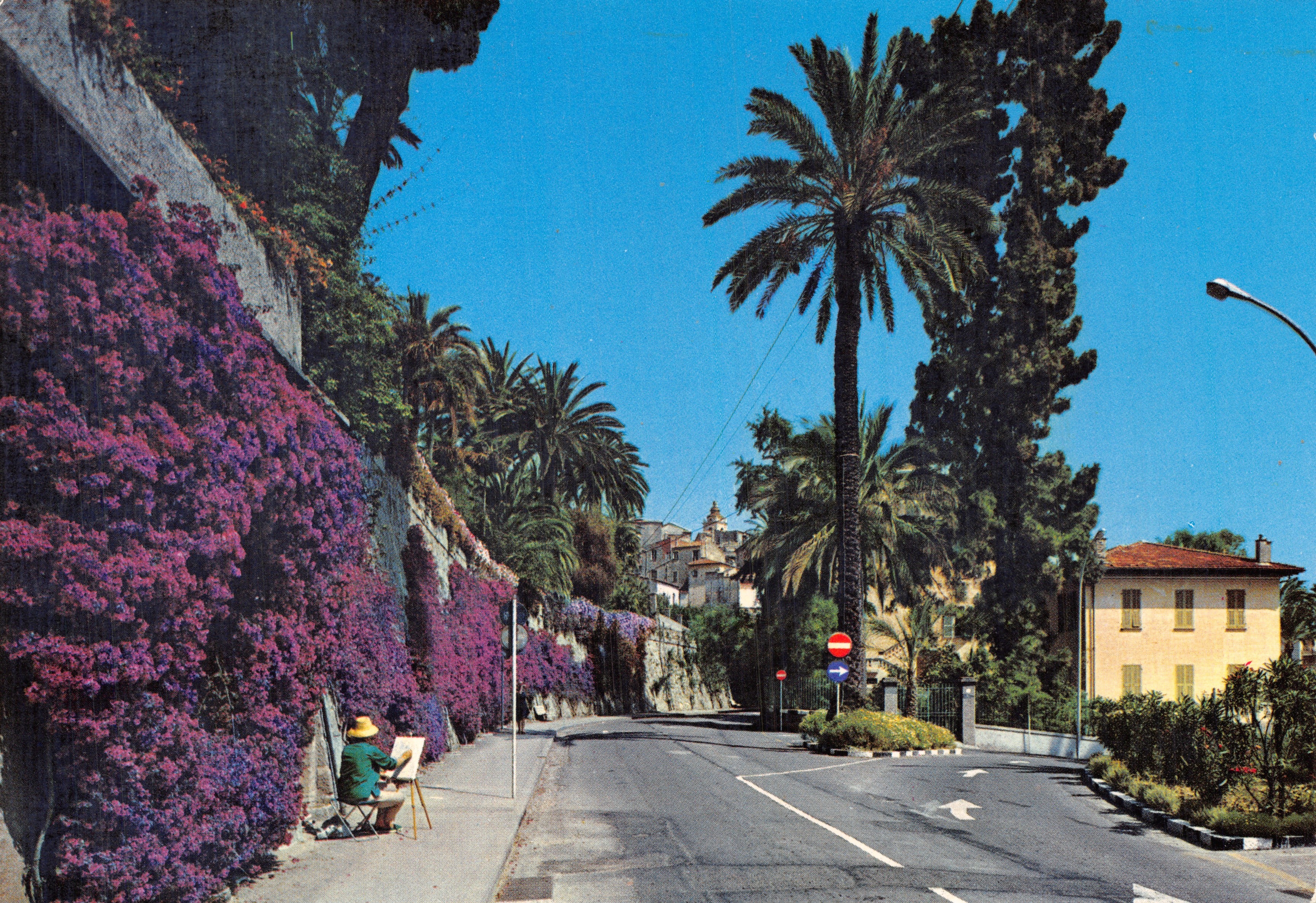 Bordighera — La Strada Romana — éditeur Ferrara e Gribaudo, n° 85/XI 972