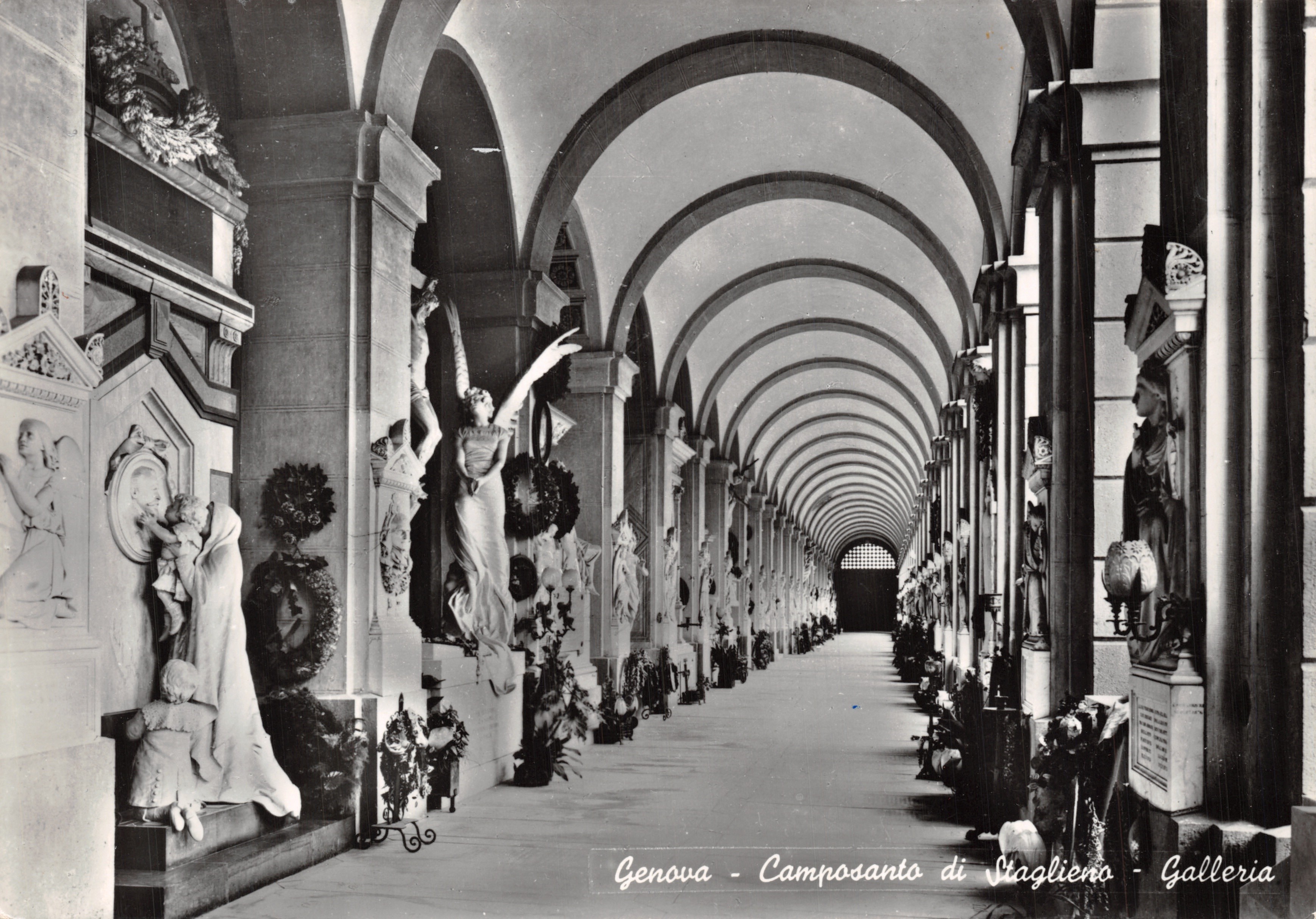 Genova - Camposanto di Staglieno - Galleria — éditeur Ediz. Lichino e Figlio, n° 233