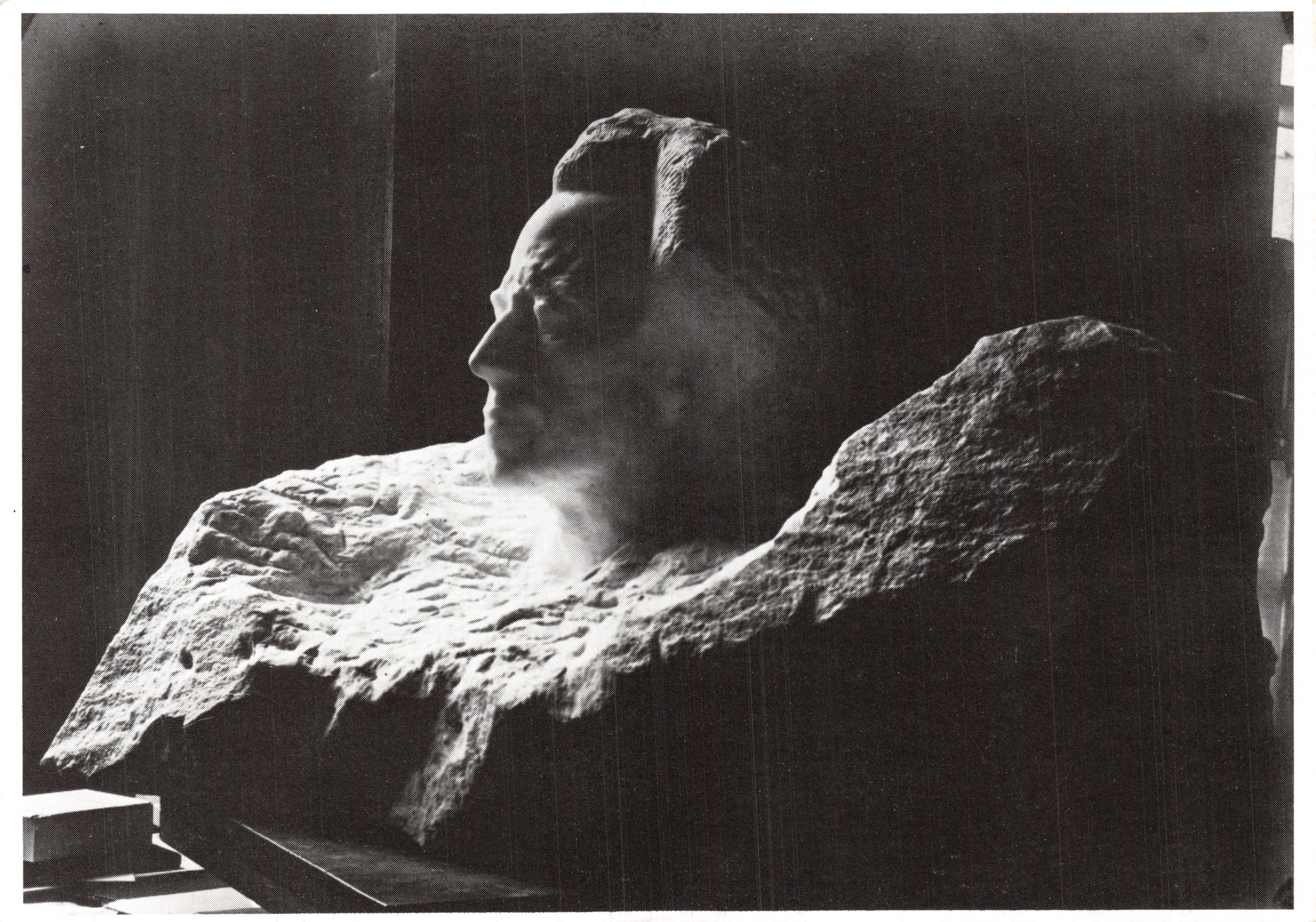 Bust Gustawa Mahlera — rzeźba w kamieniu — Wydanie Eugène Druet (1868-1916)