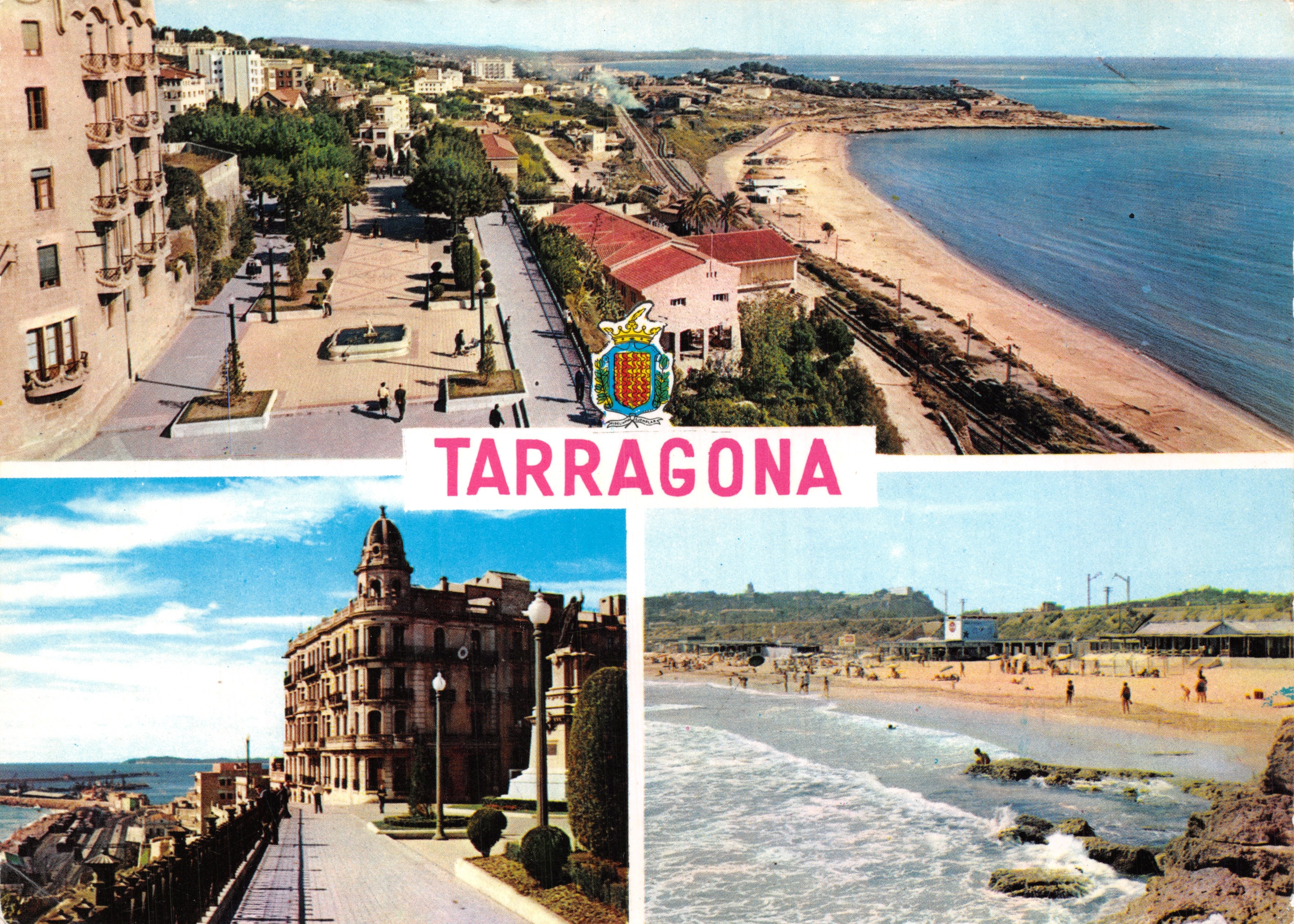 Tarragone — vue panoramique et plages — éditeur Trabajos Fotográficos CHINCHILLA