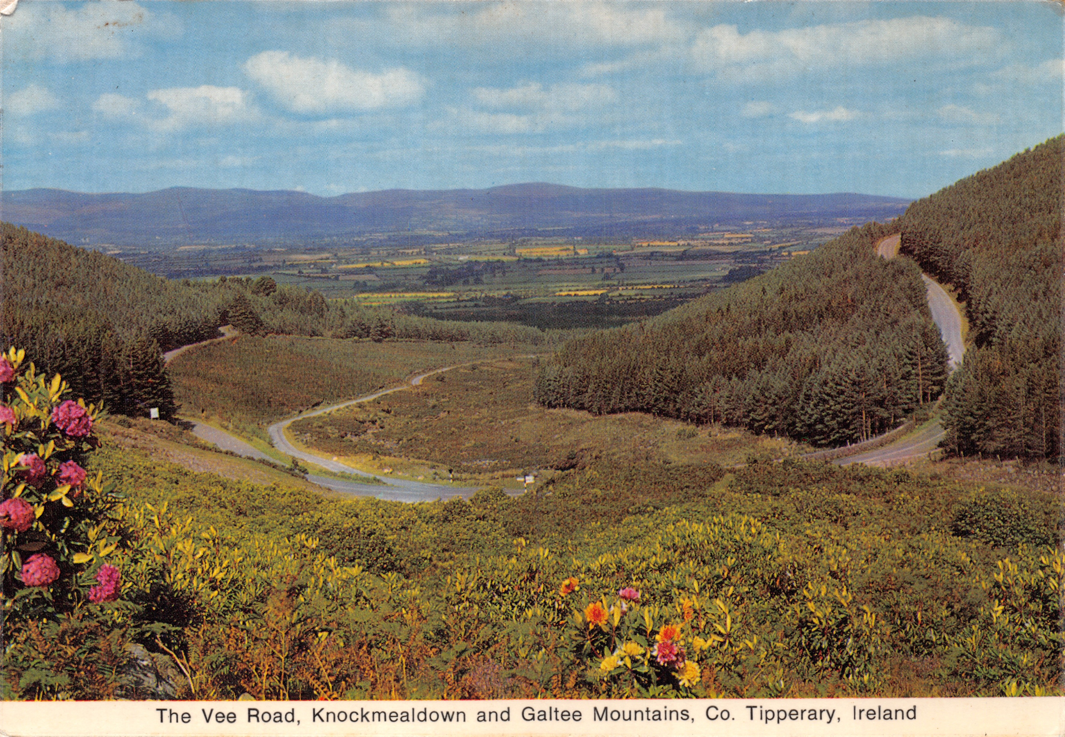 The Vee Road, Knockmealdown e Galtee Mountains, Co. Tipperary, Irland — Editore: Cardall Ltd., Dublin. n°385