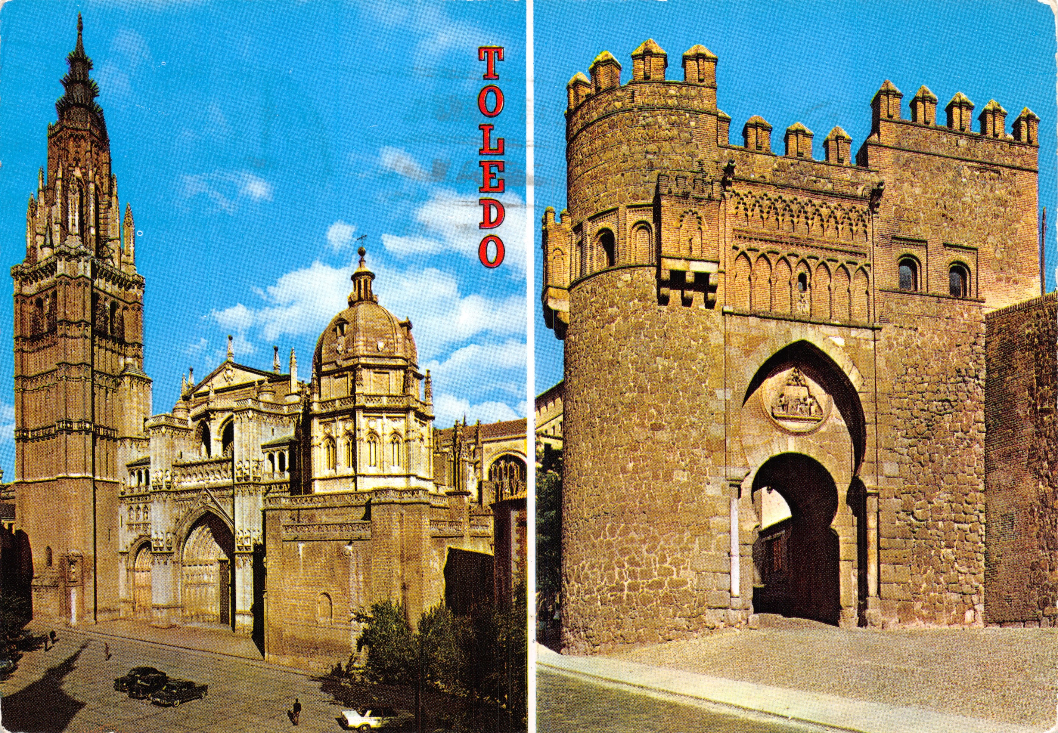 Toledo — Cattedrale e Porta del Sole — editore L. ARRIBAS
