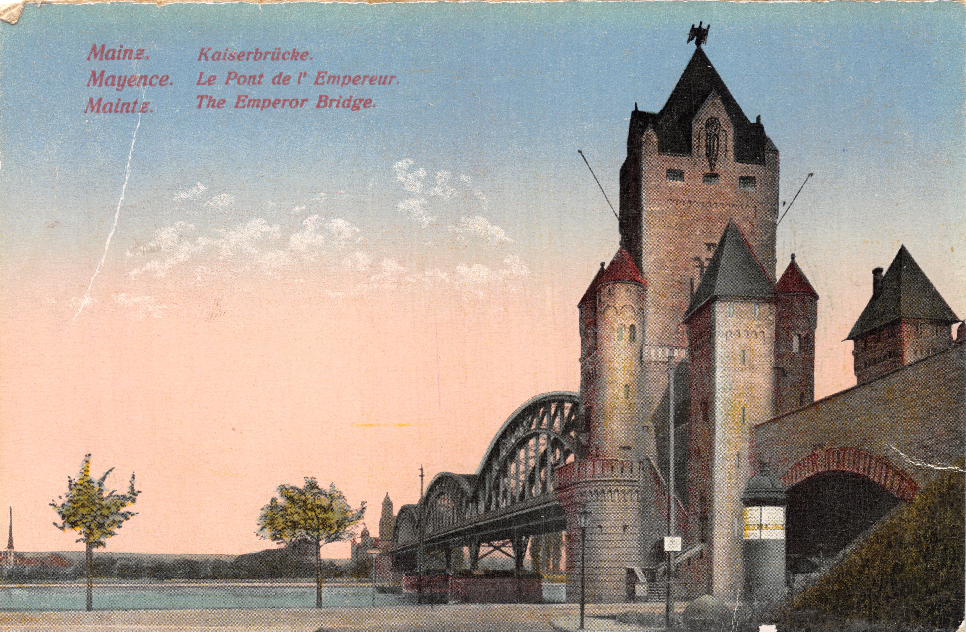 Mainz — Ponte dell'Imperatore (Kaiserbrücke) — editore non visibile