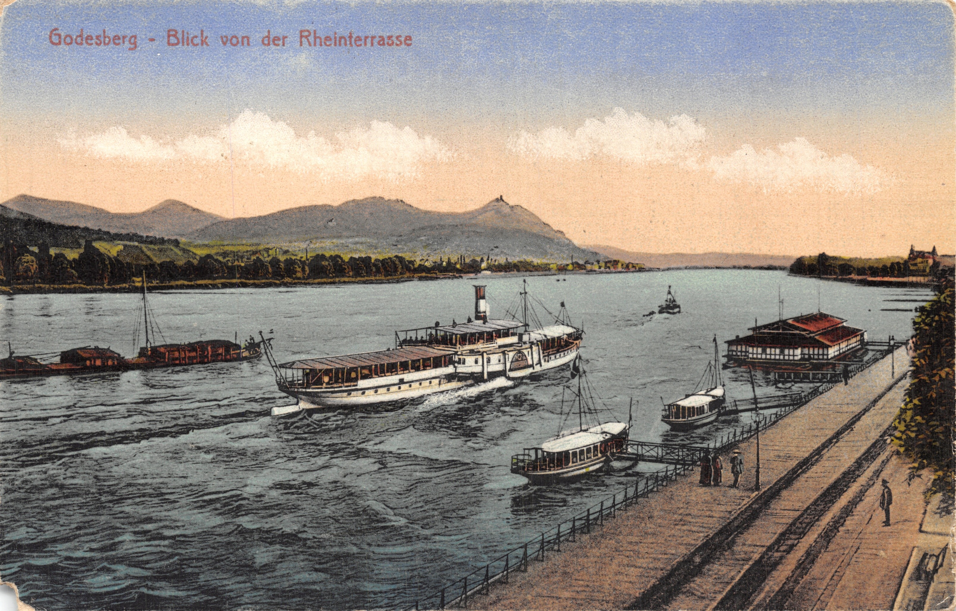 Godesberg — Vue de la Rheinterrasse — Stengel & Co., G.m.b.H., Dresde