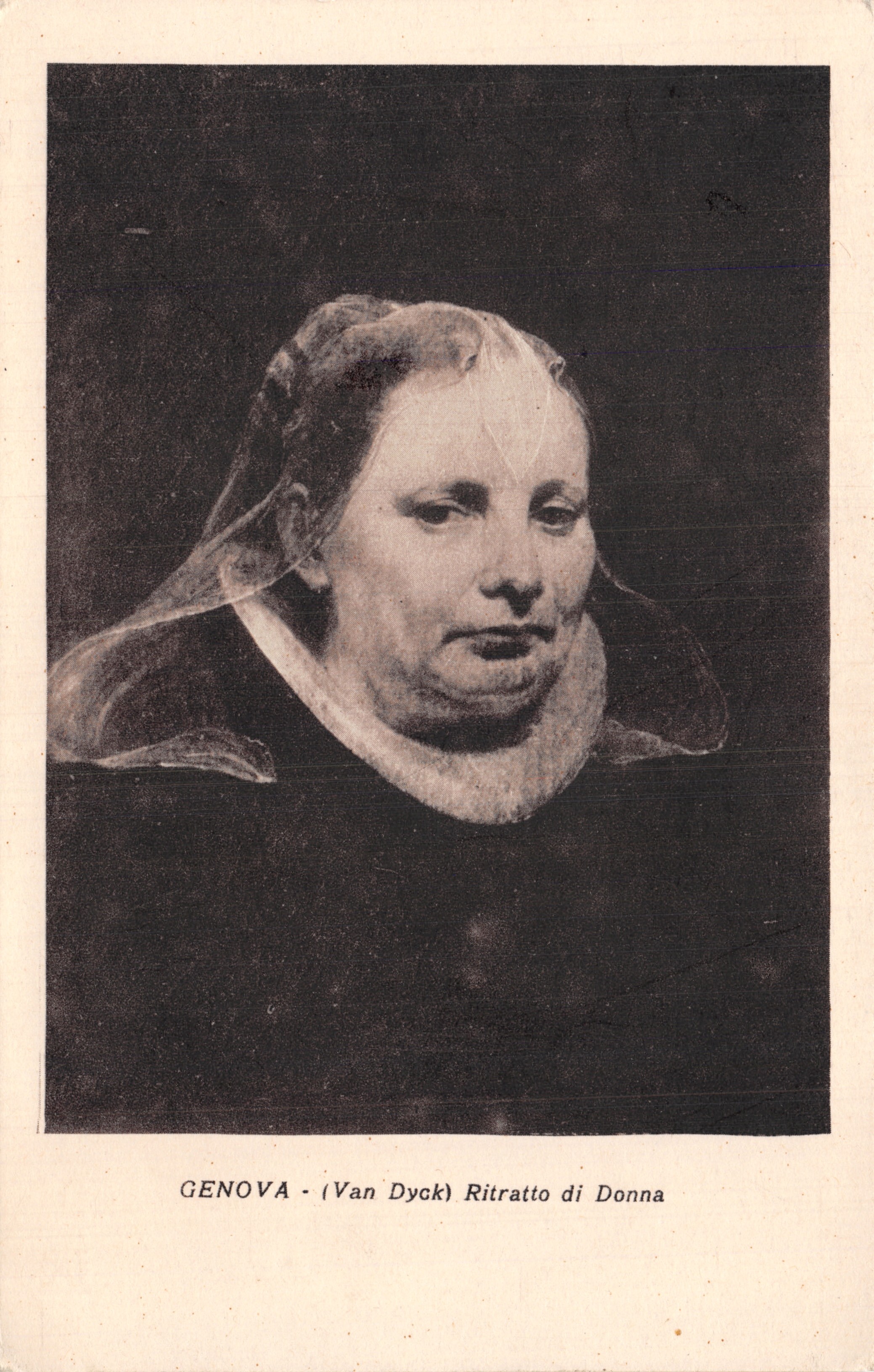 Genova — Retrato de una mujer — (Van Dyck) editado por F. Cali