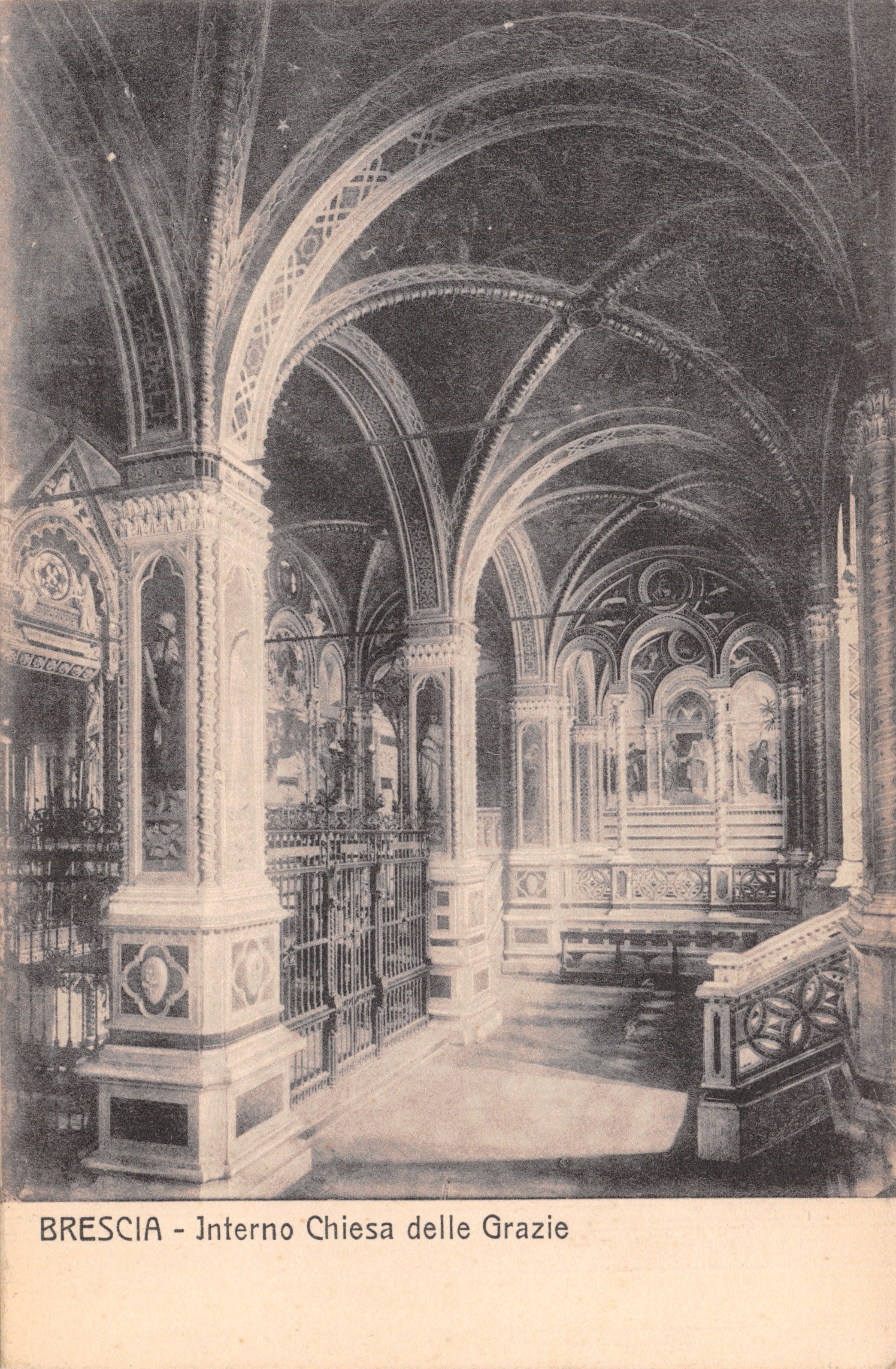 Brescia — Binnenkant van de Kerk van de Zegenen — éditeur Pandini