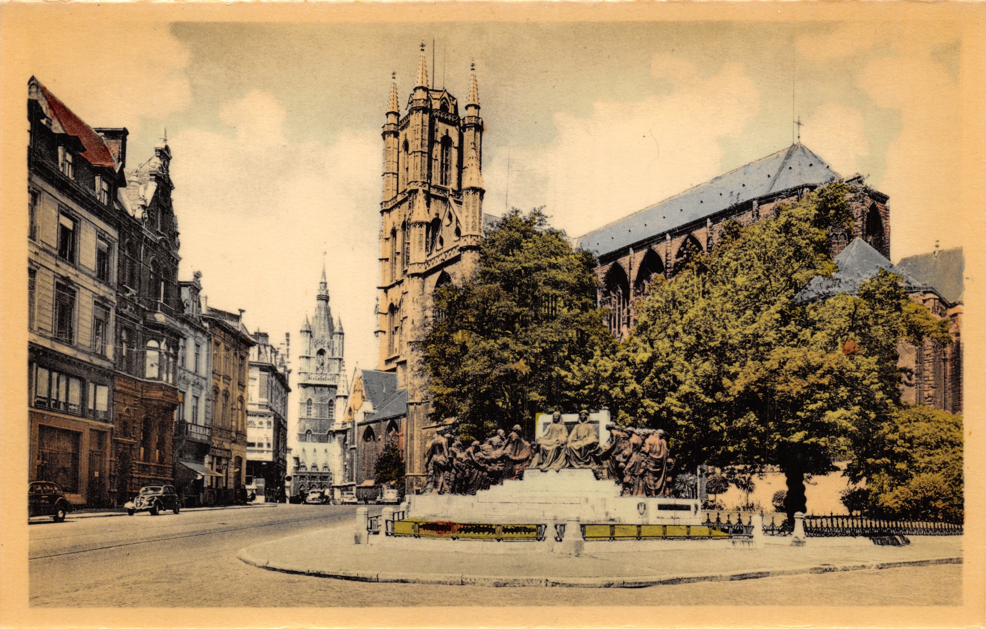 Gand — Katedra św. Bavona i Pomnik Braci Van Eyck — ARTCOLOR BRUXELLES