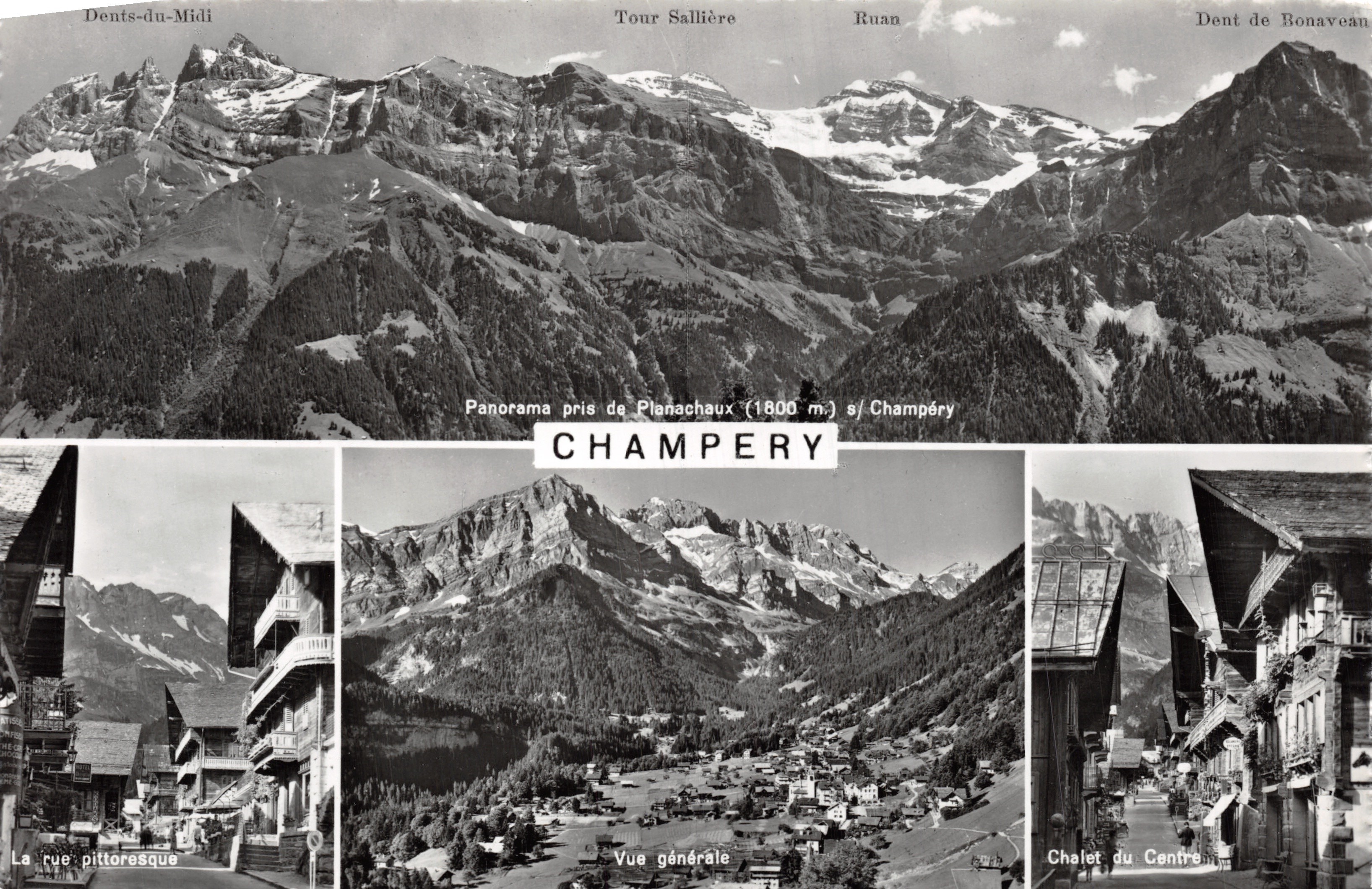 Champéry — Panorama aus Planachaux (1800 m) — Verlag Orlas Versoix, Nr. 3623