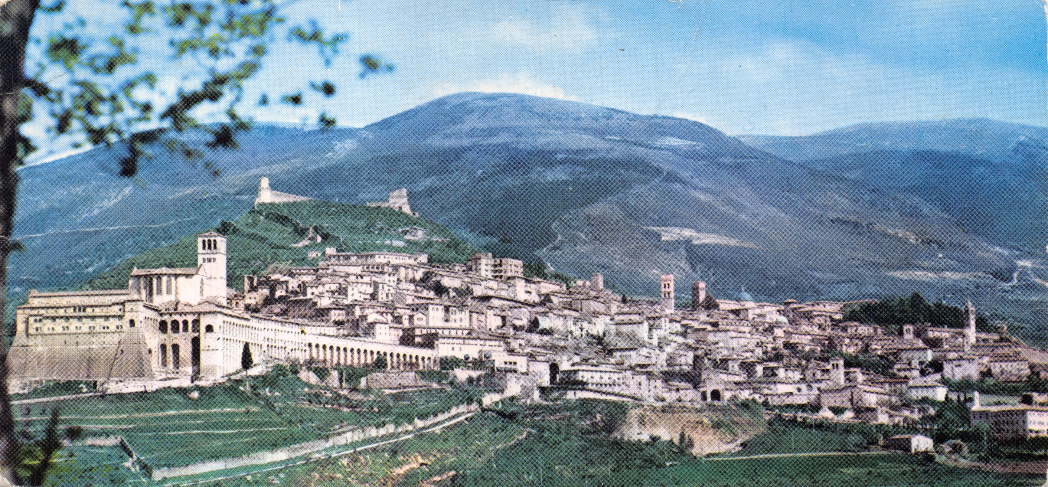 Assisi — allgemeiner Panoramablick — Verlag FOTOCOLOR KODACHROME