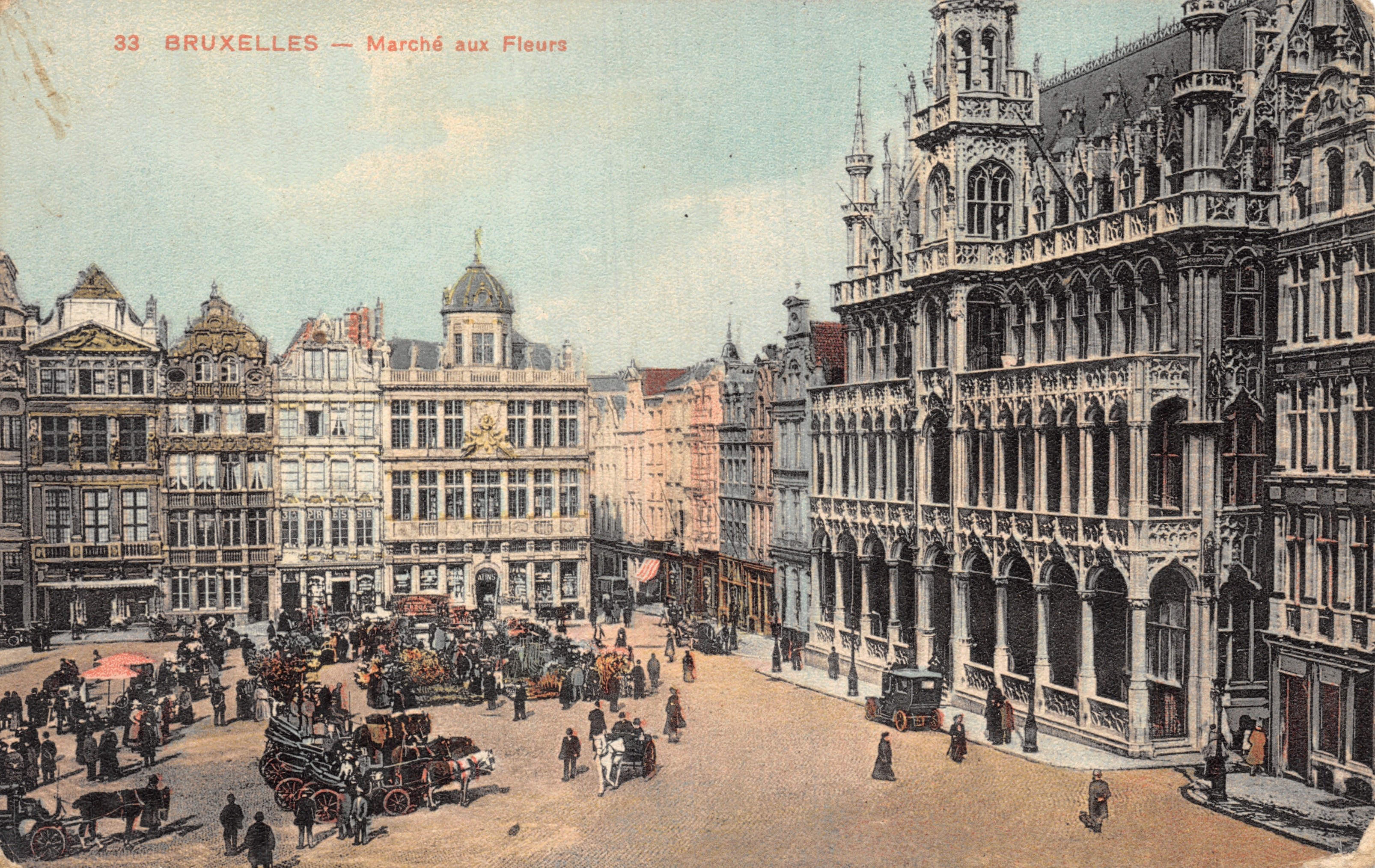 Bruxelles — Mercato dei fiori — editore anonimo, n. 33