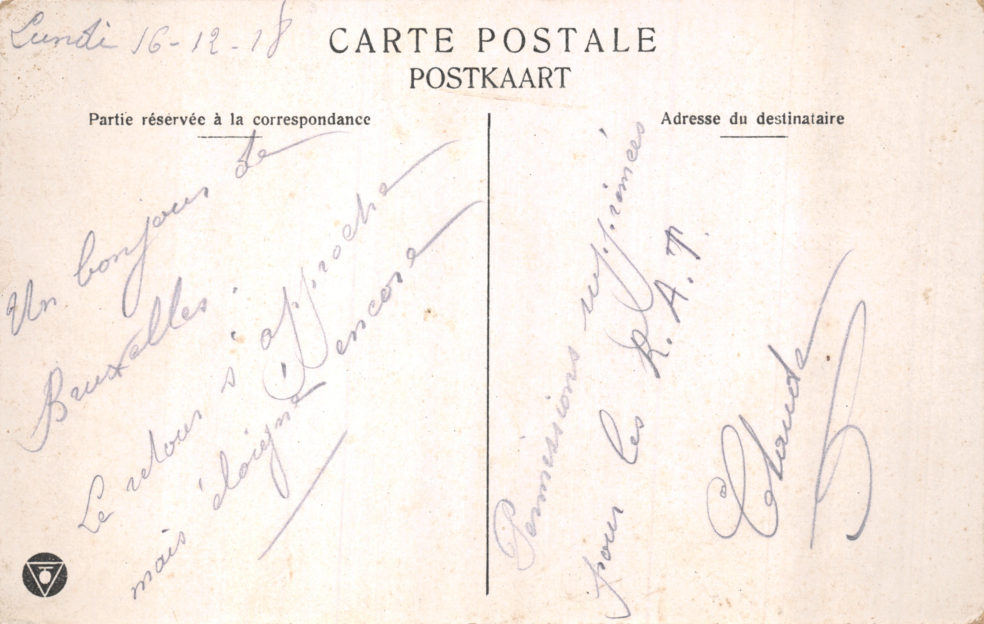 Bruxelles — Mercato dei fiori — editore anonimo, n. 33 — Verso