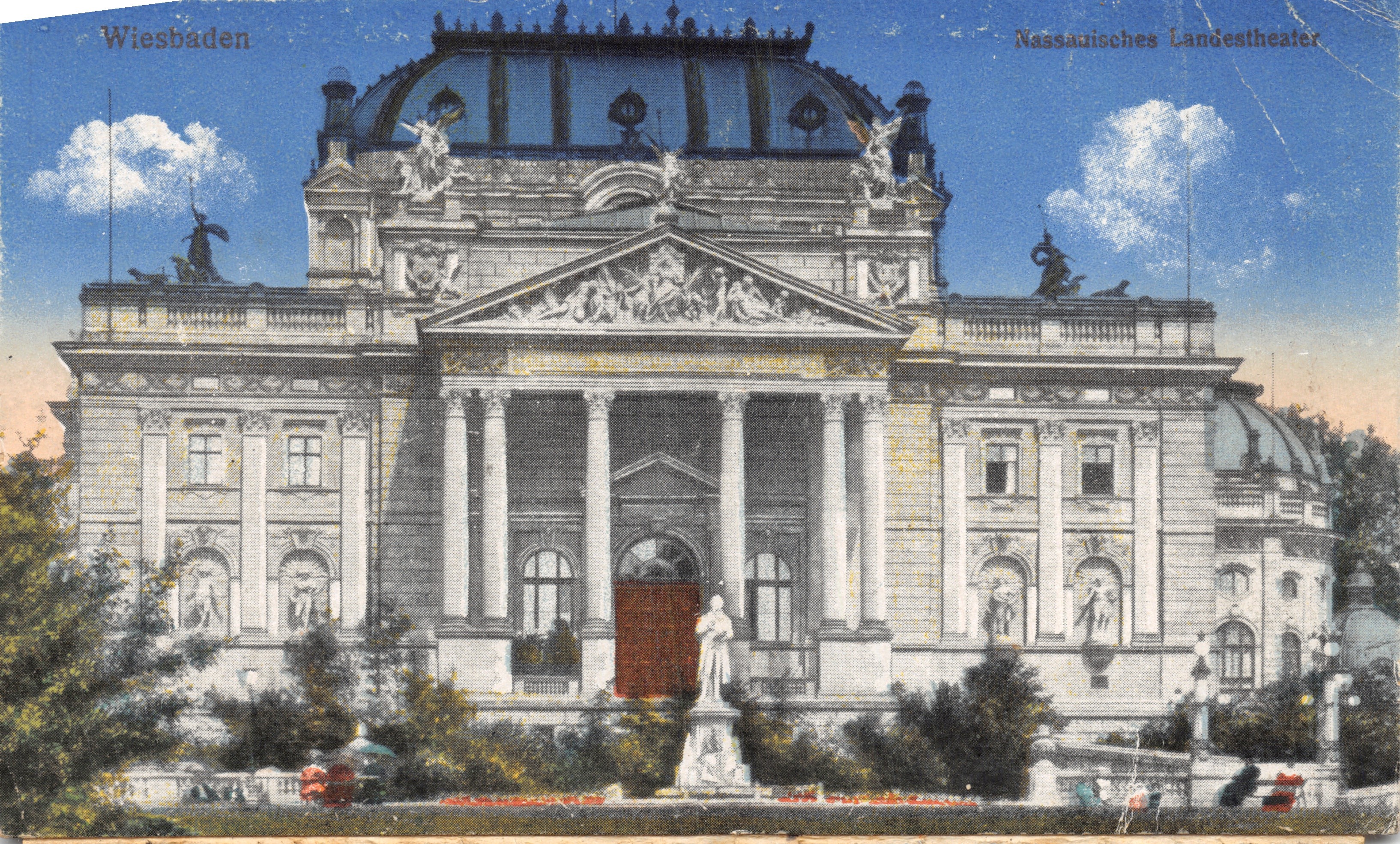 Wiesbaden — het Nassauische Landestheater — uitgever niet zichtbaar