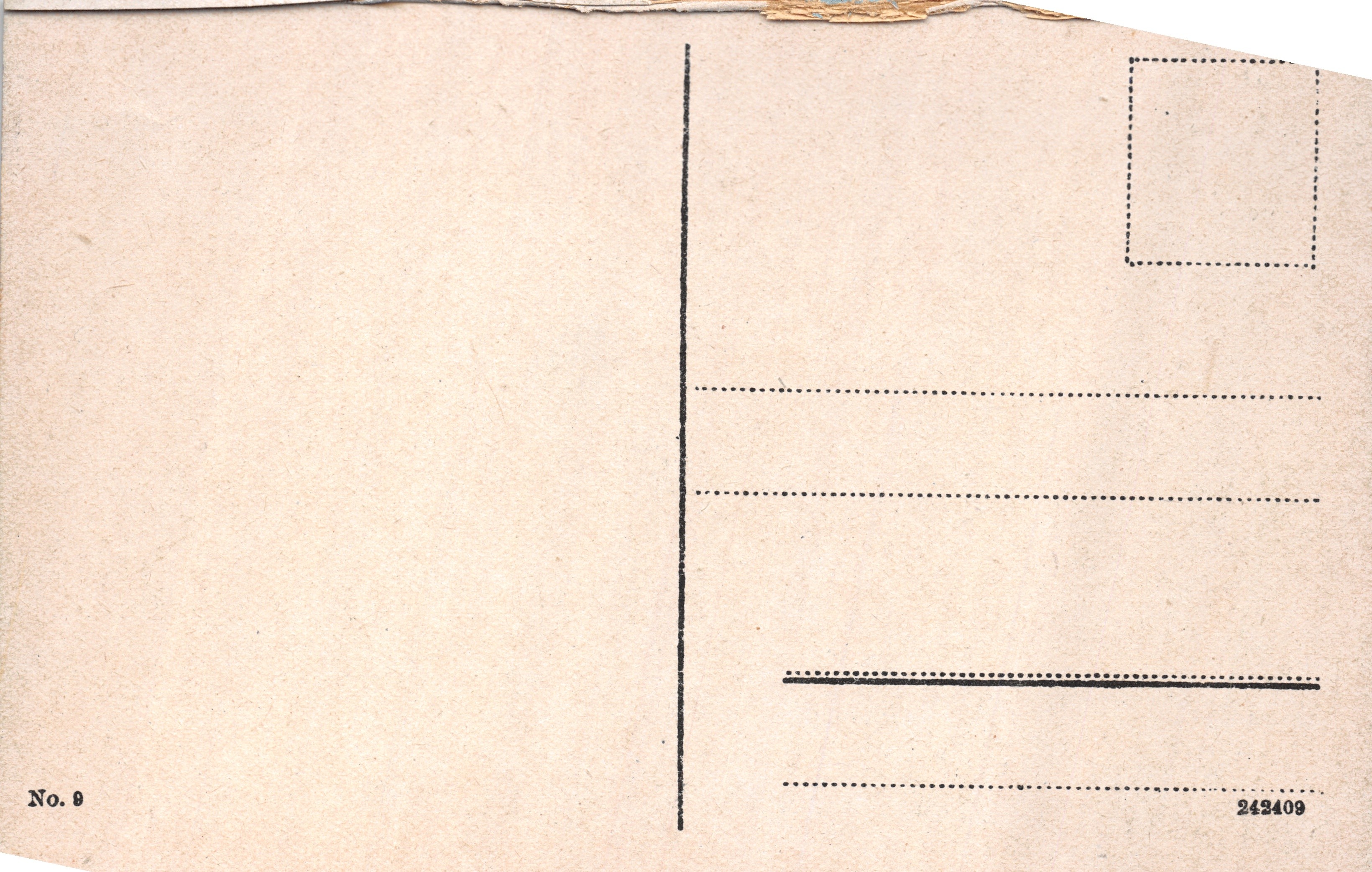 Hahnen tor — porte fortifiée en briques avec tours rondes — éditeur non visible, n° de série 243409 — Reverso