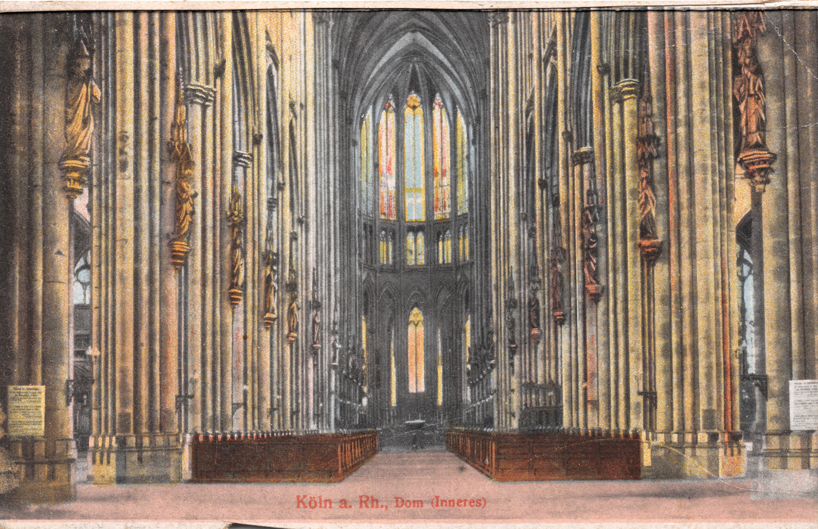 Cathédrale de Cologne — intérieur — éditeur non identifié, n° de série 6