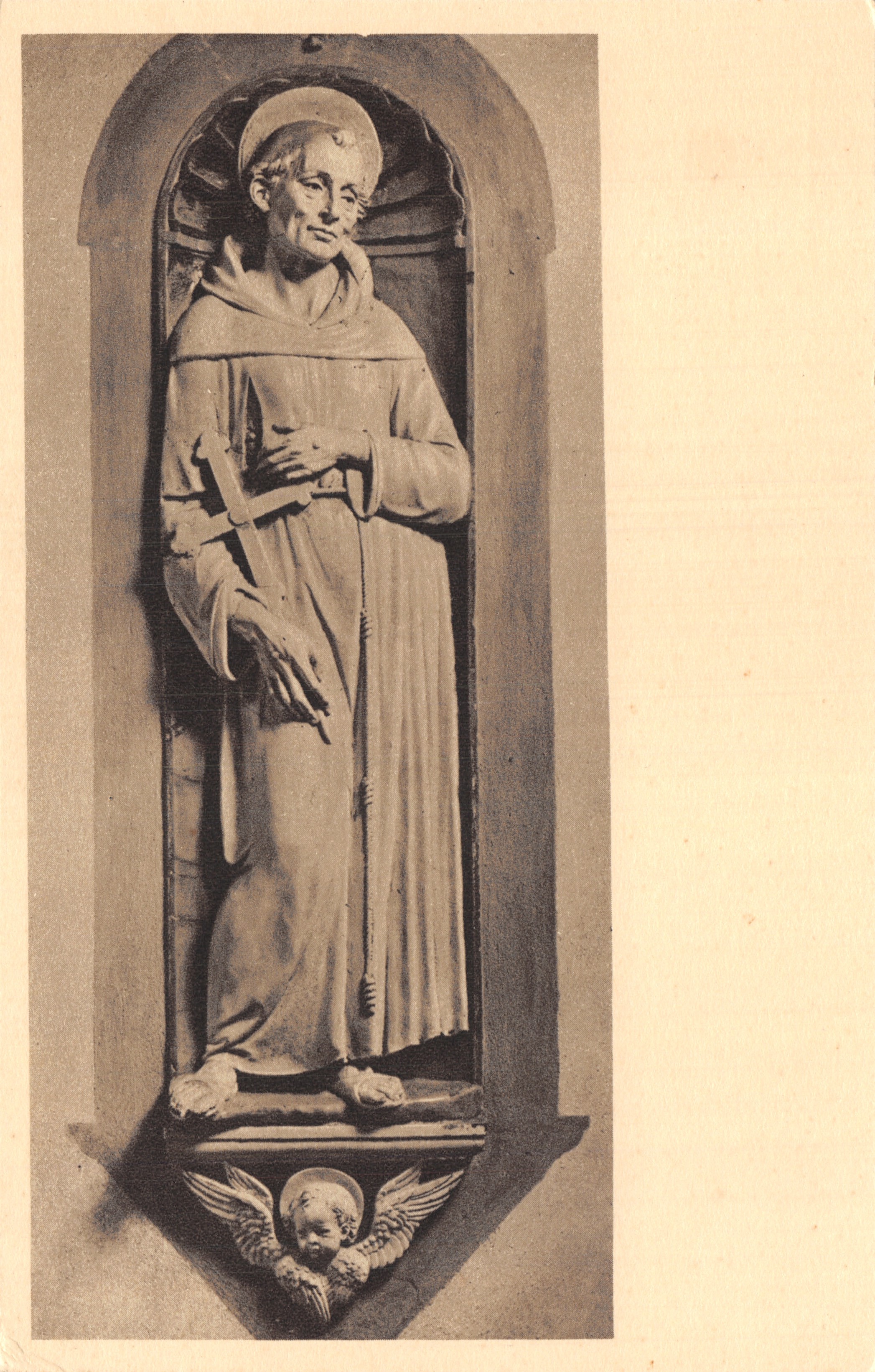 Saint François d'Assise — statue dans l'église de la Verna — éditeur CASA DELL'ARTE CRISTIANA - VILANO