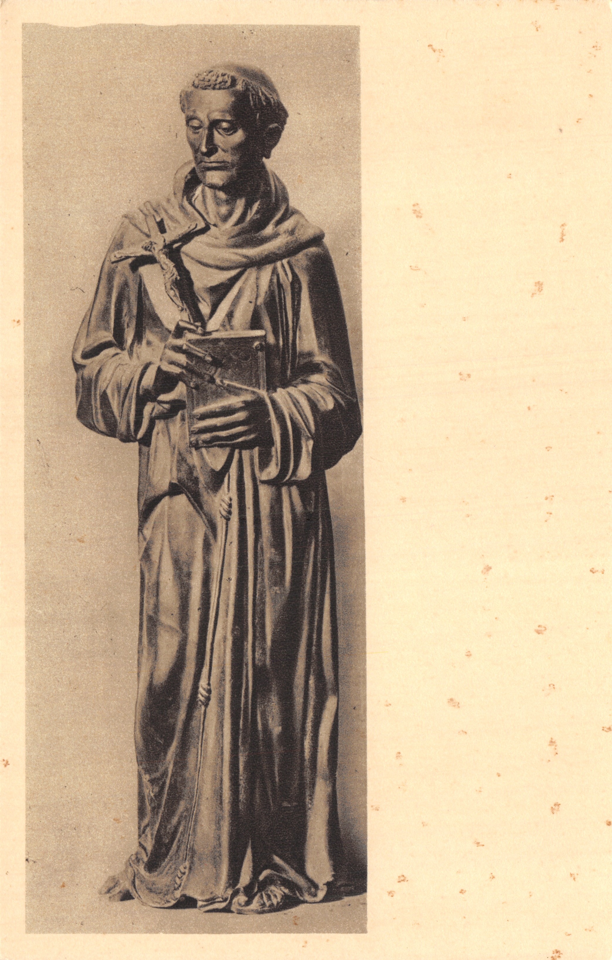 Sint Franciscus — beeld van Donatello — uitgever Casa dell'Arte Cristiana Milano