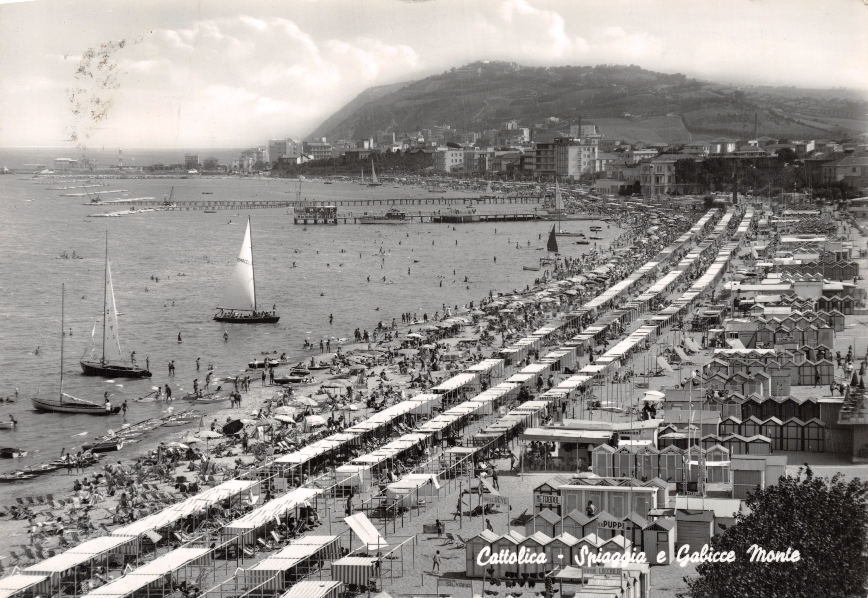 Cattolica — Spiaggia e Gabicce Monte — Ed. Brandi Filomena