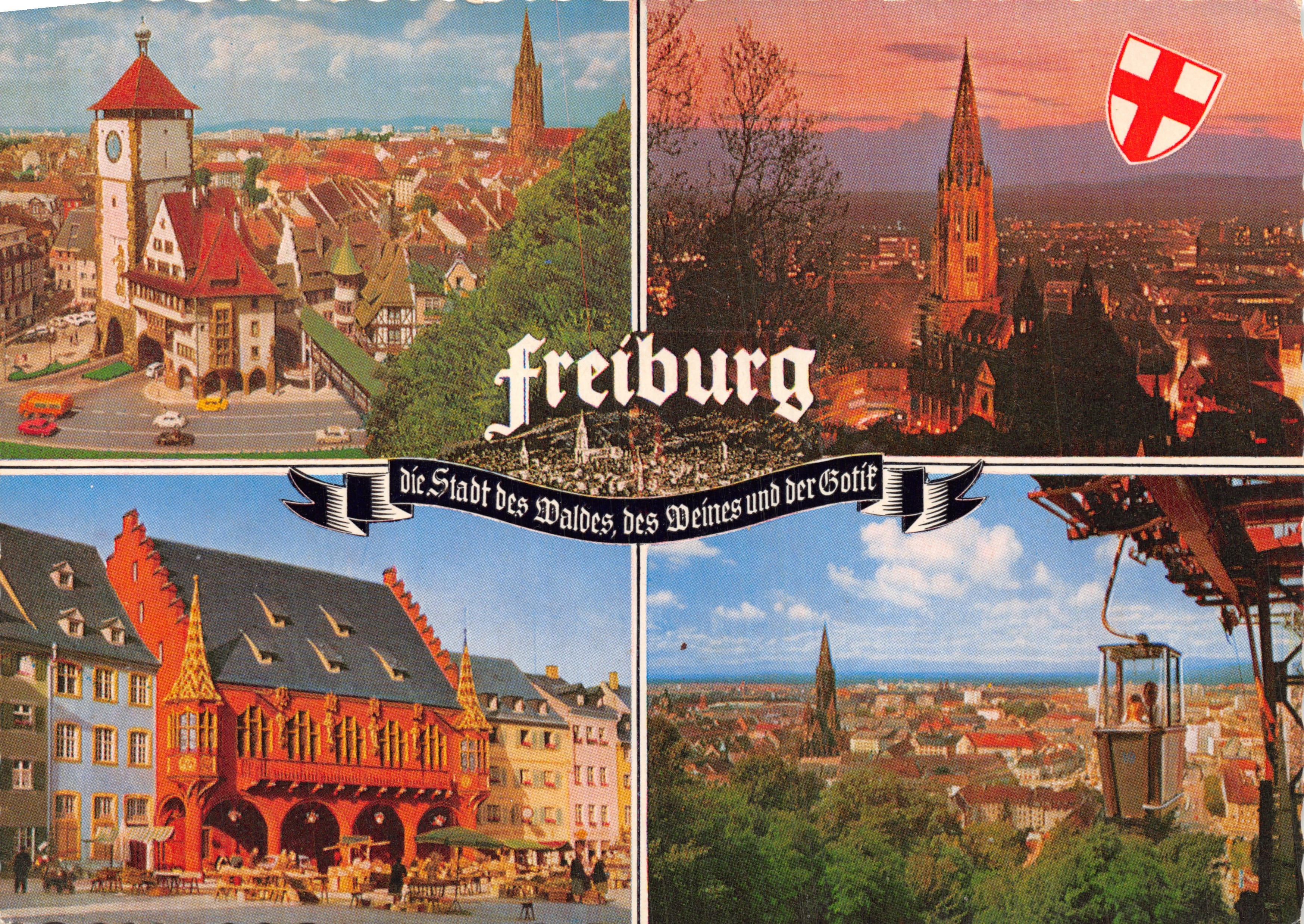 Freiburg — Panoramablick, Verlag Schmelzer-Nicolai-Verlag, Nr. 97 F