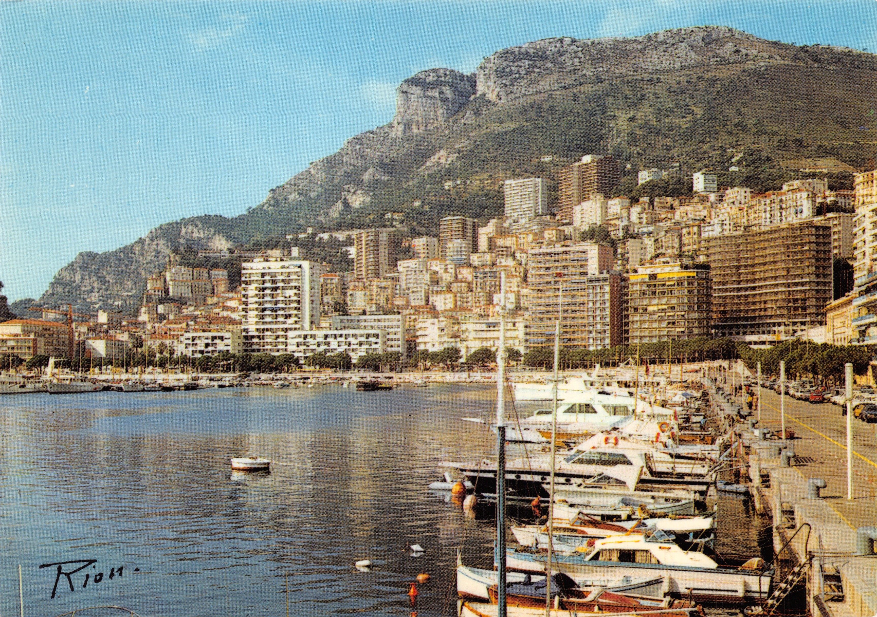 Monaco — Le Port, la Condamine et la Tête de Chien — Éd. A. Rion, Rion