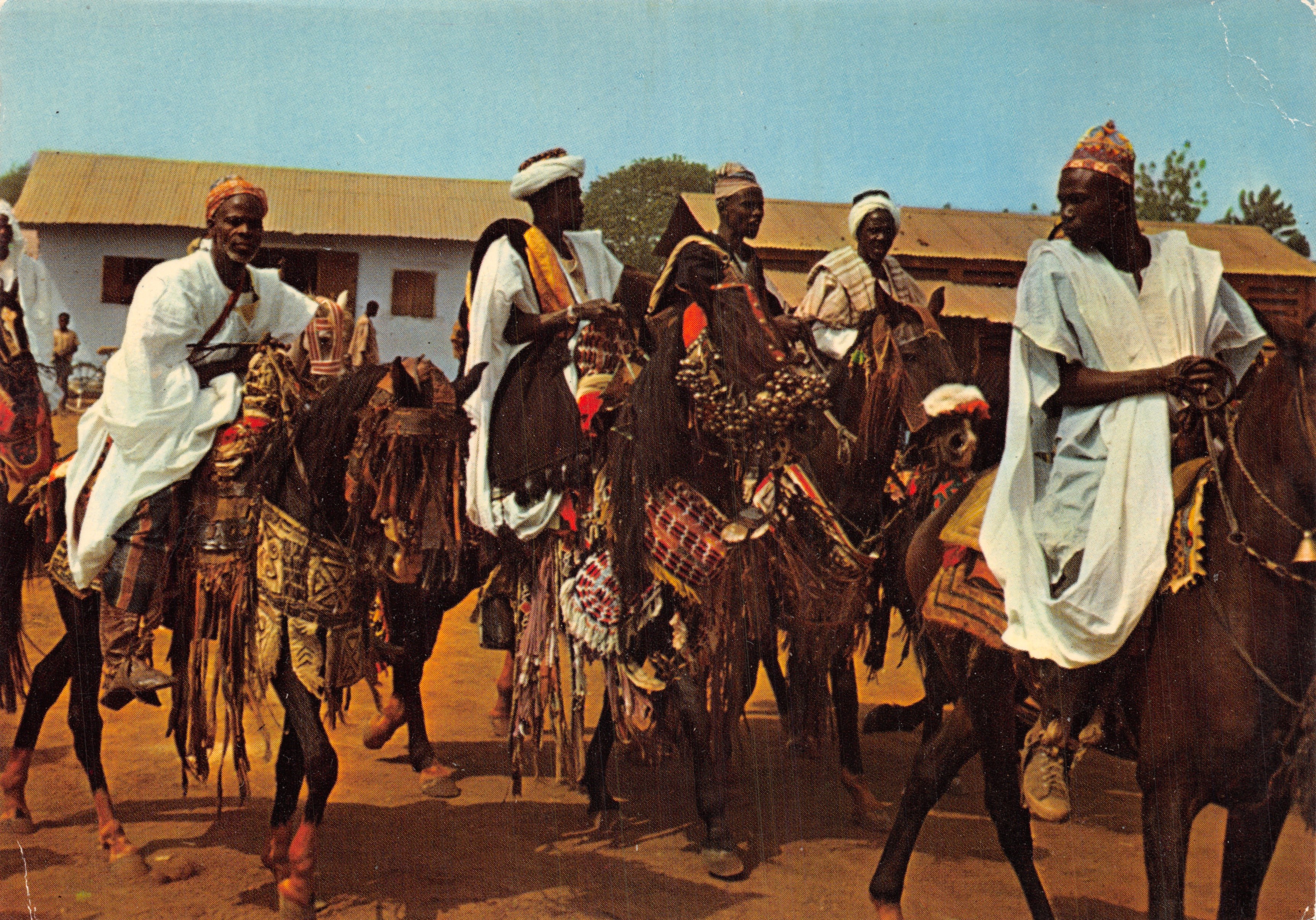 Cabalistas Dindi — escena de jinetes en traje tradicional — editor Ed. M. Rouillié, n.º 0169