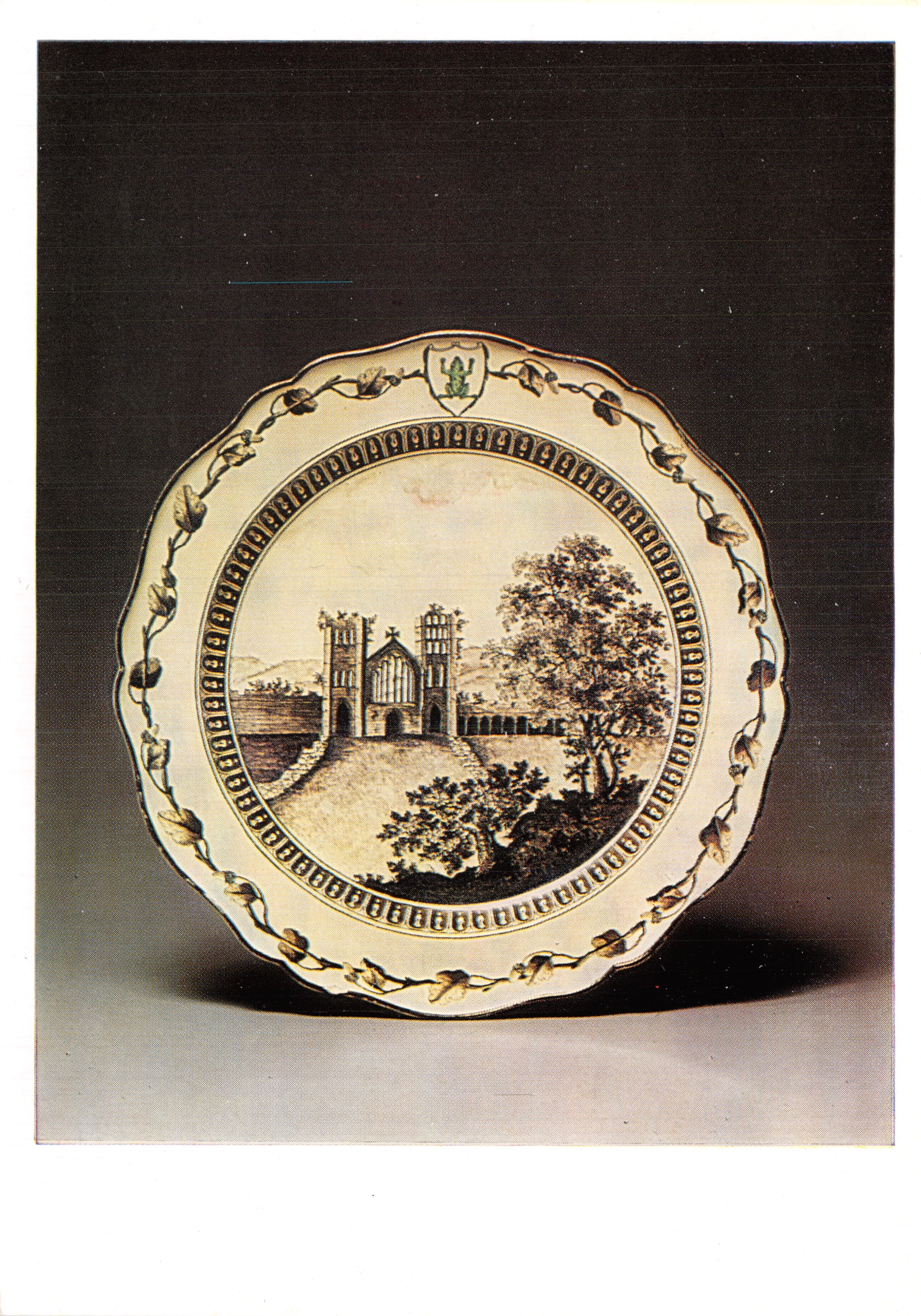 Vista dell'abbazia di Eynsham — Oxfordshire — editore Aurora Art Publishers, Leningrad