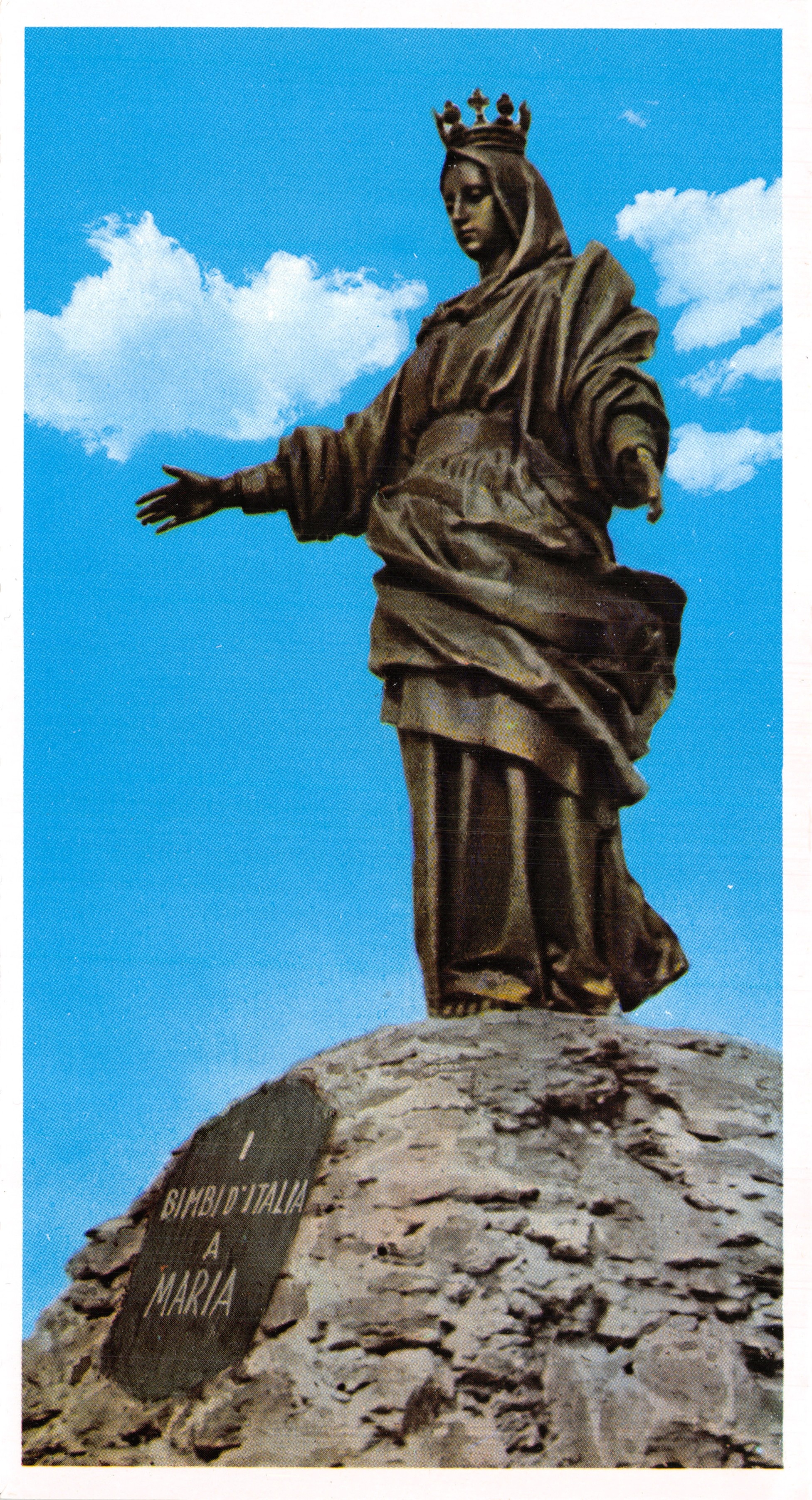 Statue de la Vierge du Rocciamelone — offerte par les enfants d'Italie en 1900 — éditeur non visible
