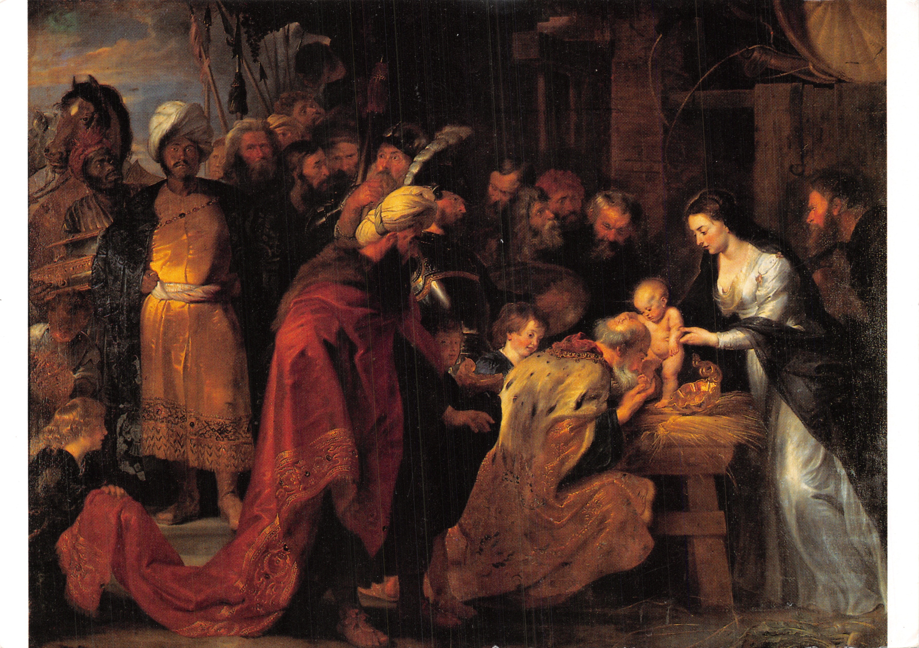 L'Adoration des Mages — tableau de Pierre-Paul Rubens (1577-1640) — reproduit par l'Imprimerie DELTA à Chassieu, France