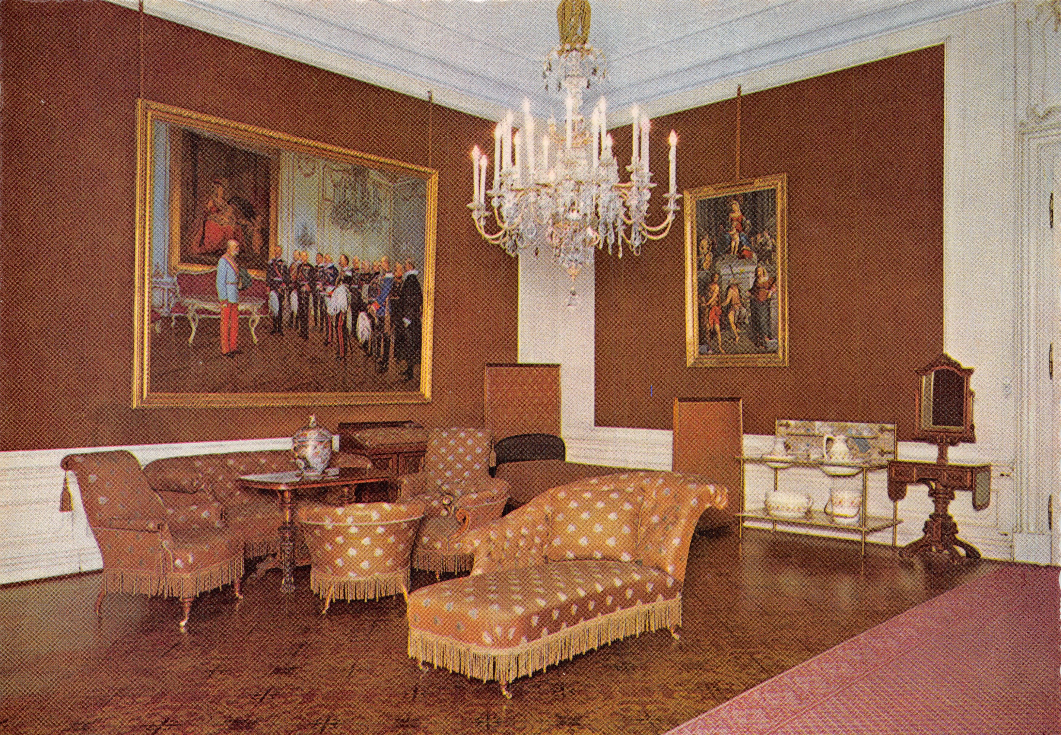 Zaal van eer — Zaal van eer van het château Schönbrunn — uitgever Schönbrunn, serie-nummer 5133