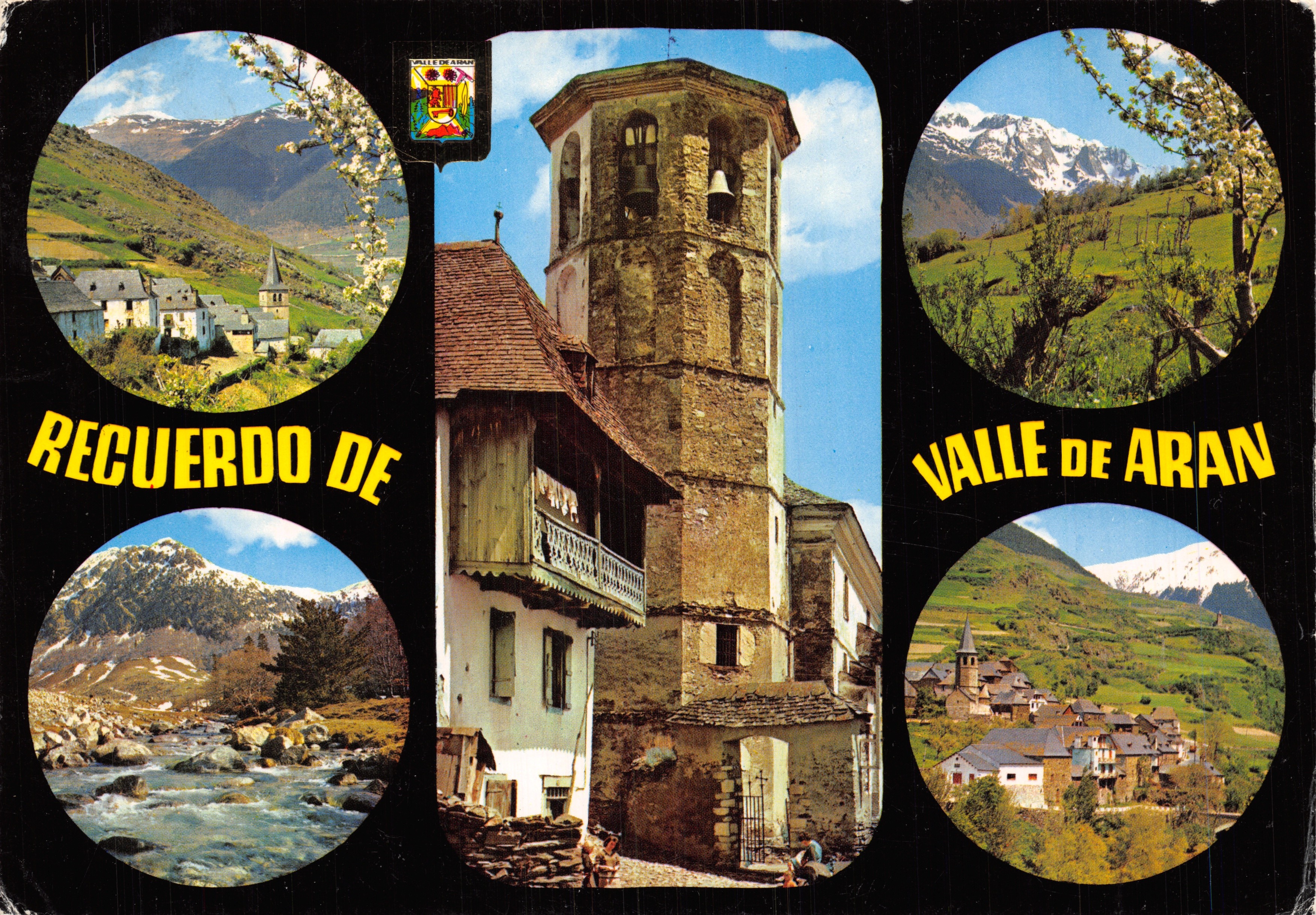 Valle de Aran — Église avec clocher — Éditeur ESCUDO DE ORO, n° 1794