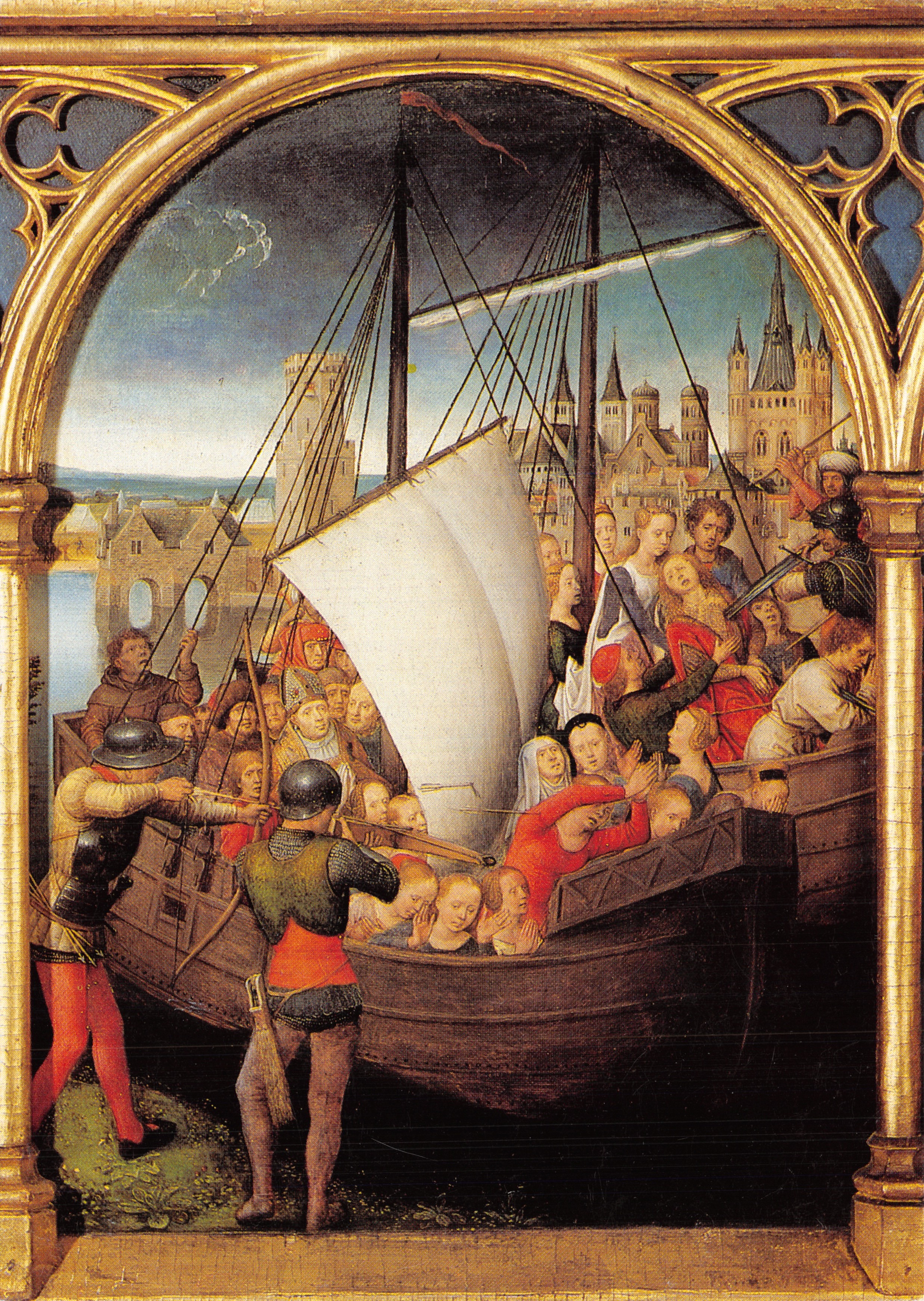 Sainte-Ursule — martyre à Cologne — éditeur OCMW, Memlingmuseum - Brugge