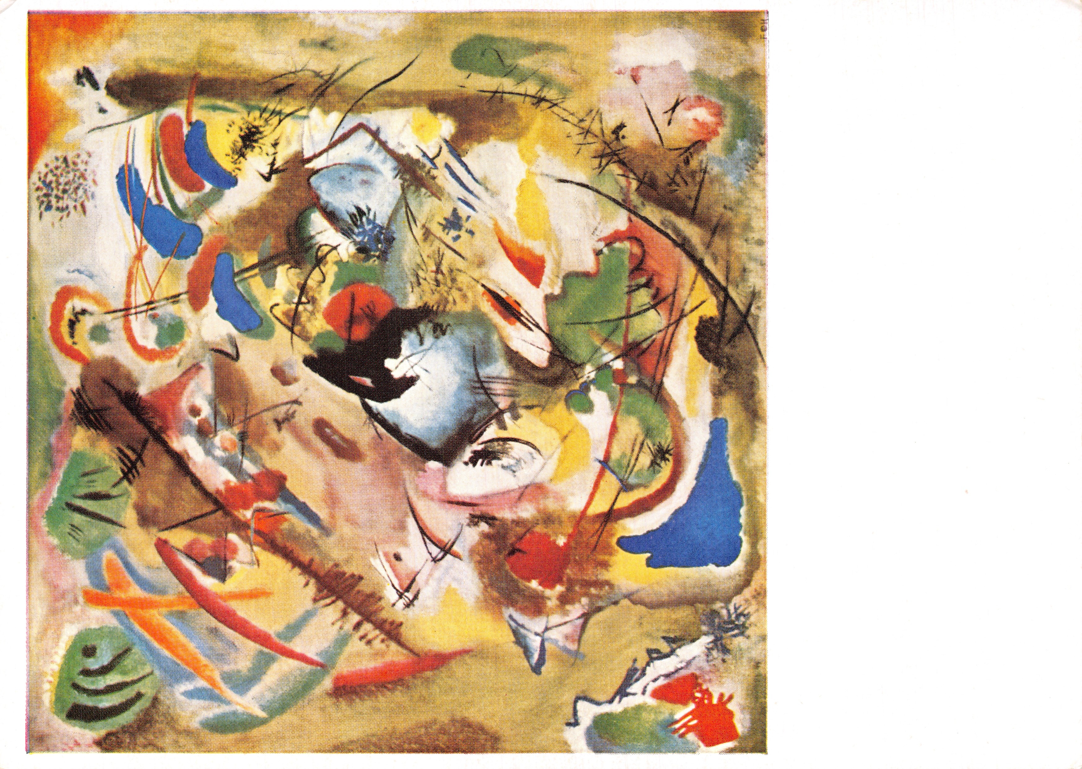 Improvisación onírica — obra de Wassily Kandinsky — editor Franz Hansstaengl, n.º 573