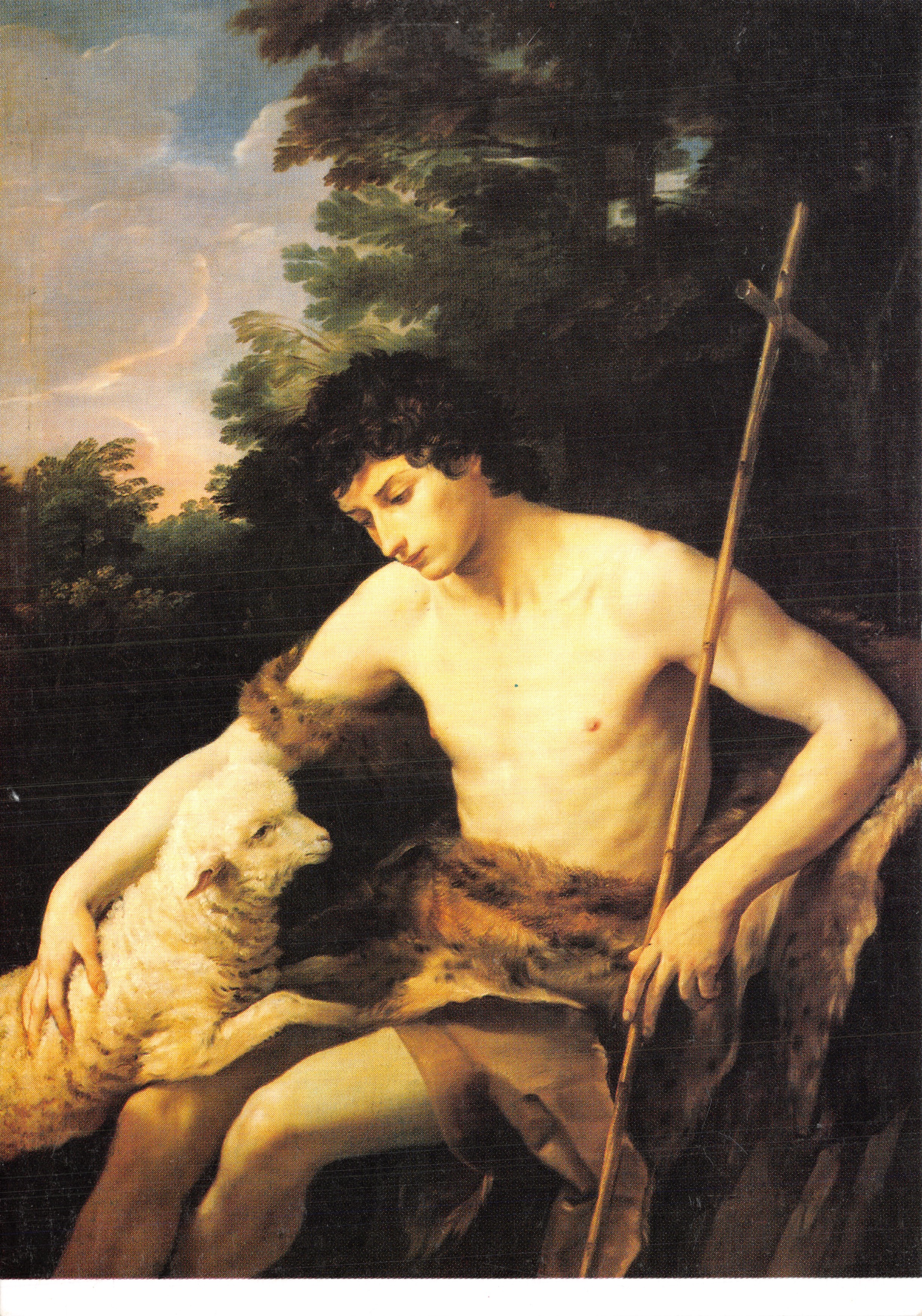 Saint Jean-Baptiste — peinture à l'huile — éditeur Guido Reni, Nantes, Musée des Beaux-Arts