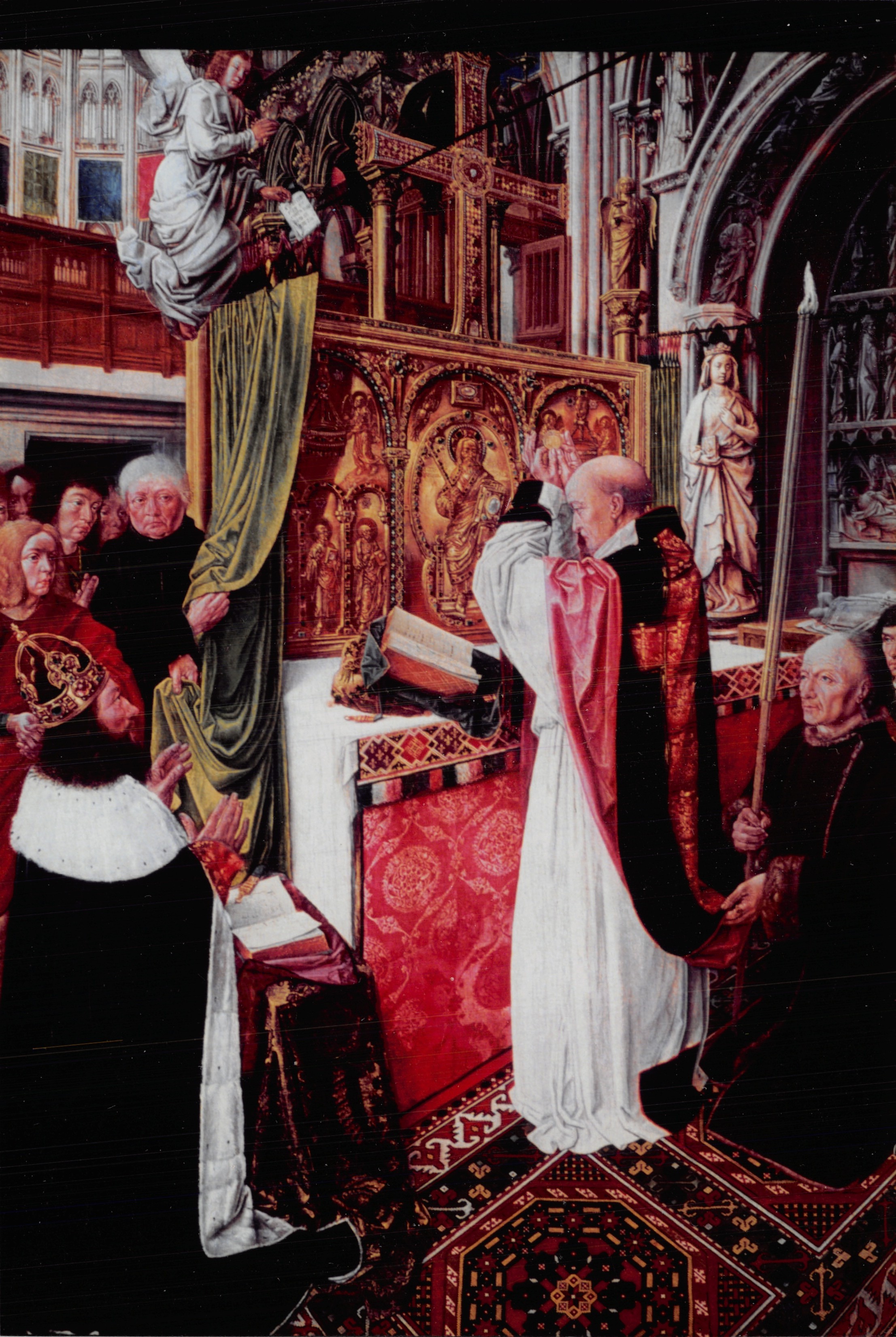 Cérémonie religieuse — scène de couronnement dans une cathédrale — éditeur N. Gallery
