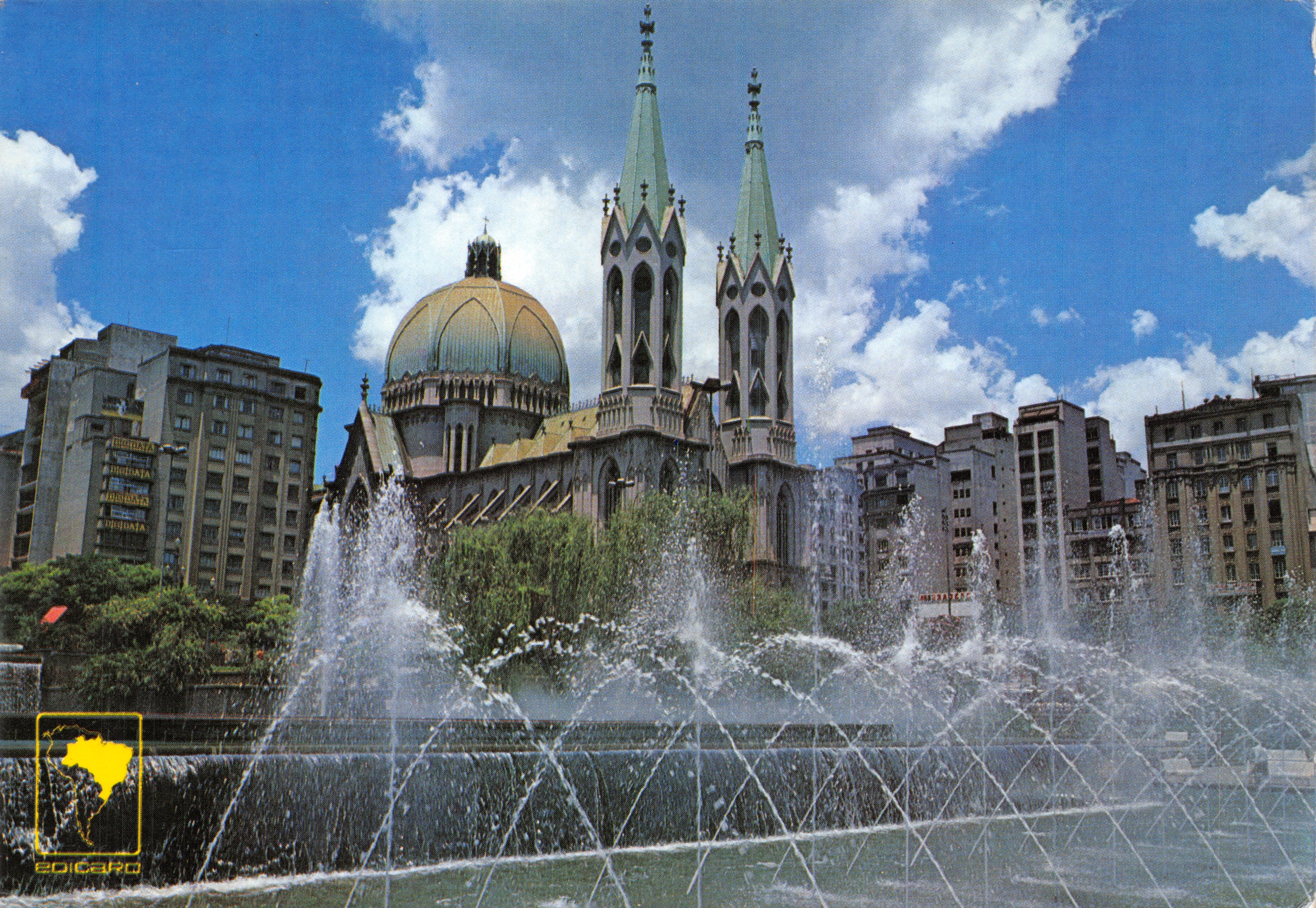 Cathédrale de São Bento — vue depuis la place Sé — éditeur Edicardo