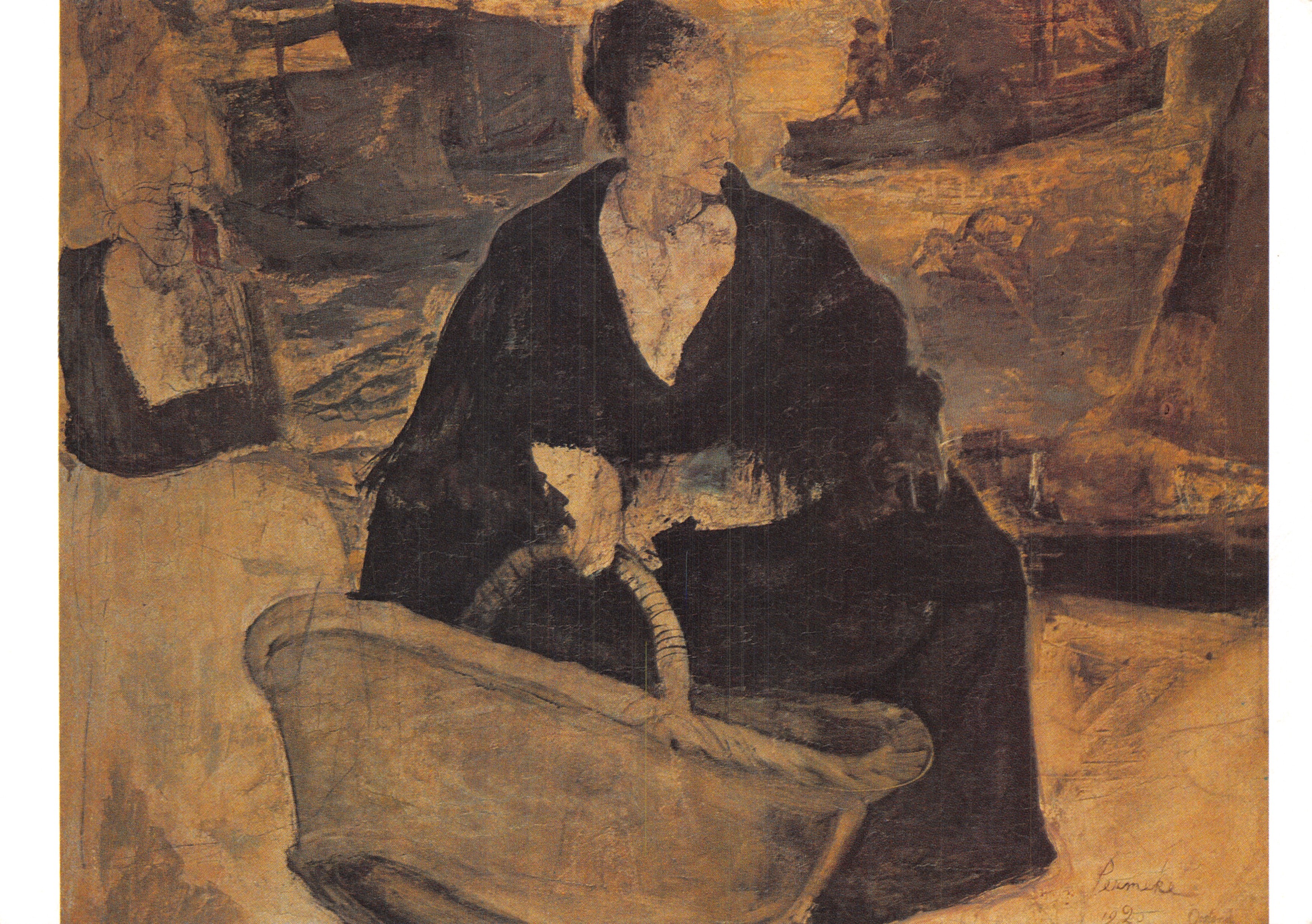 Vissersvrouw — peinture de Constant Permeke (1920) — éditeur DRUK VAN IN - LIER