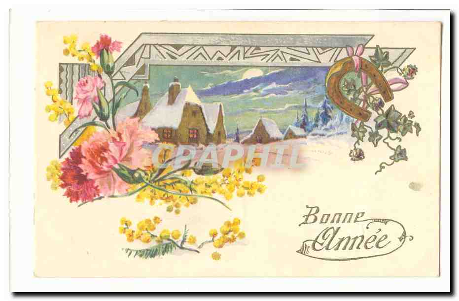 CPA Fantaisie Bonne annee