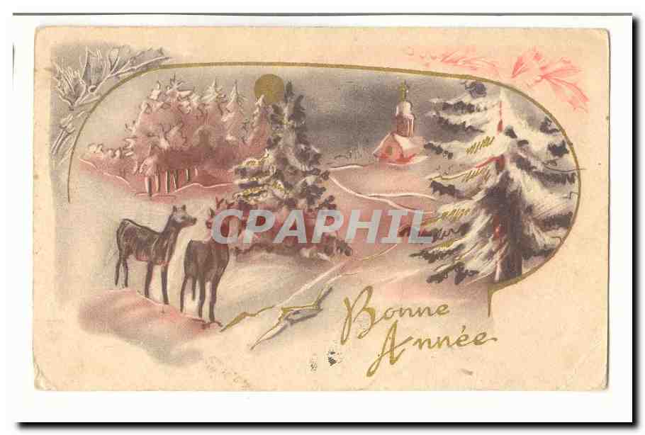 CPA Fantaisie Bonne annee