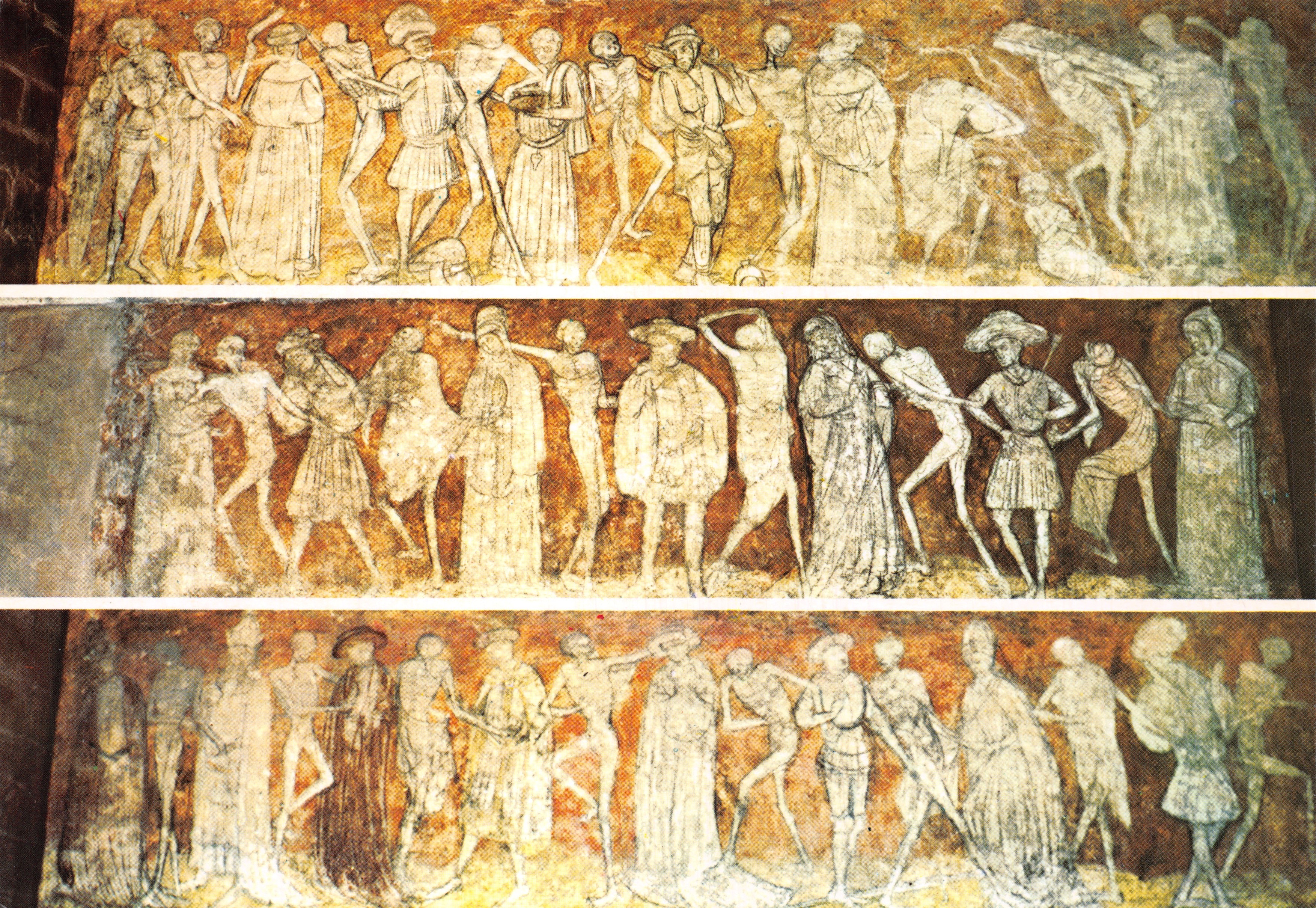 Danse Macabre — fresque de la Basilique Saint-Robert — Éditions du Lys