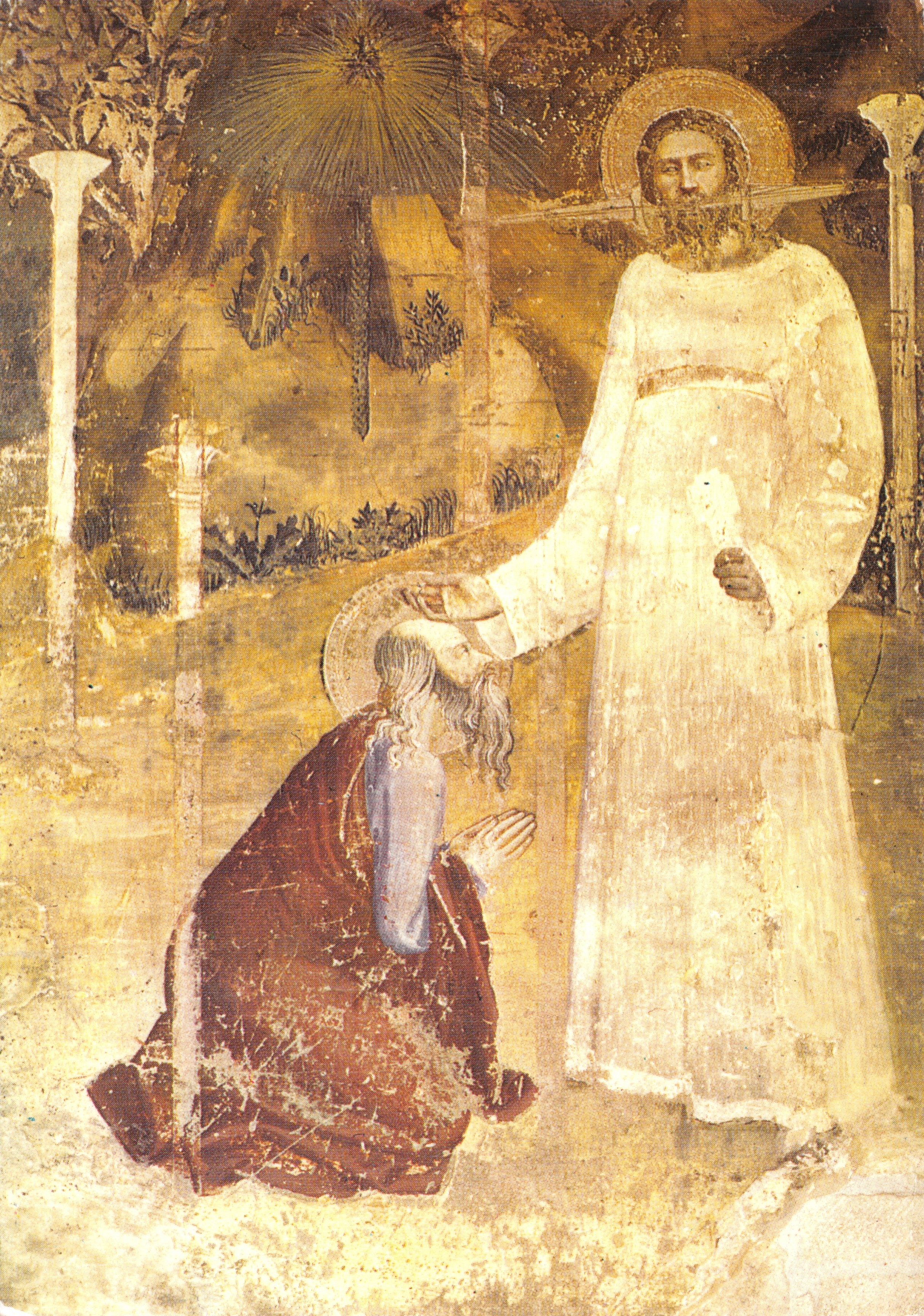 Vision de St-Jean à Patmos — fresque de Matteo Giovanetti (1347) — Éditions GAUD