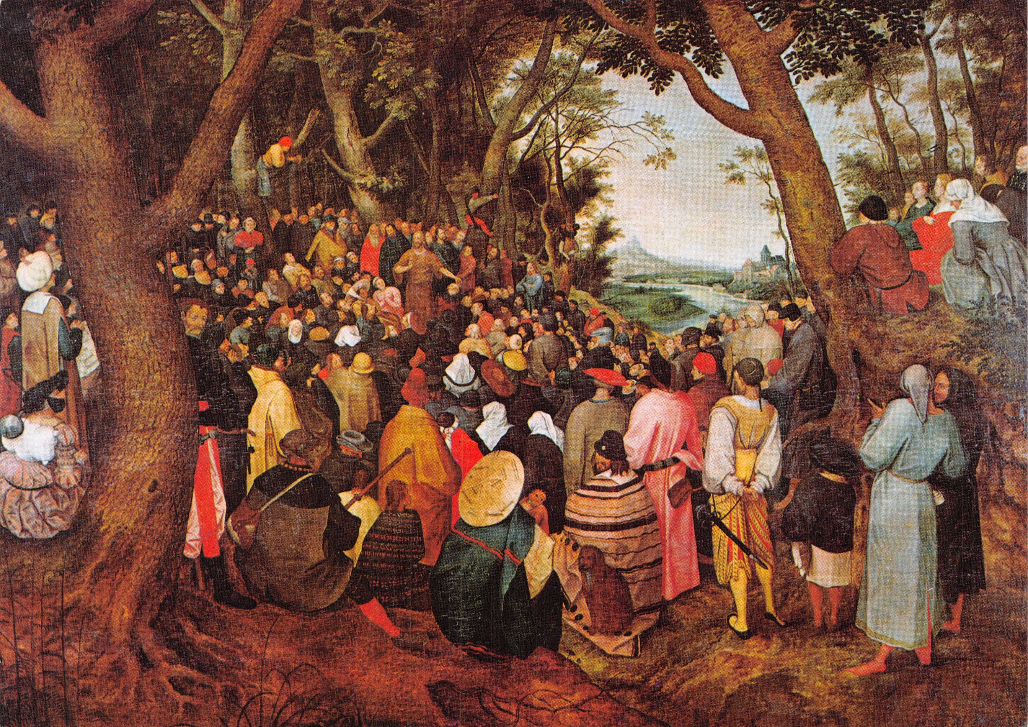 Przemówienie św. Jana Chrzciciela — obraz Pietera Bruegela Młodszego (1564-1638) — wydawca VAN MIEGHEM A
