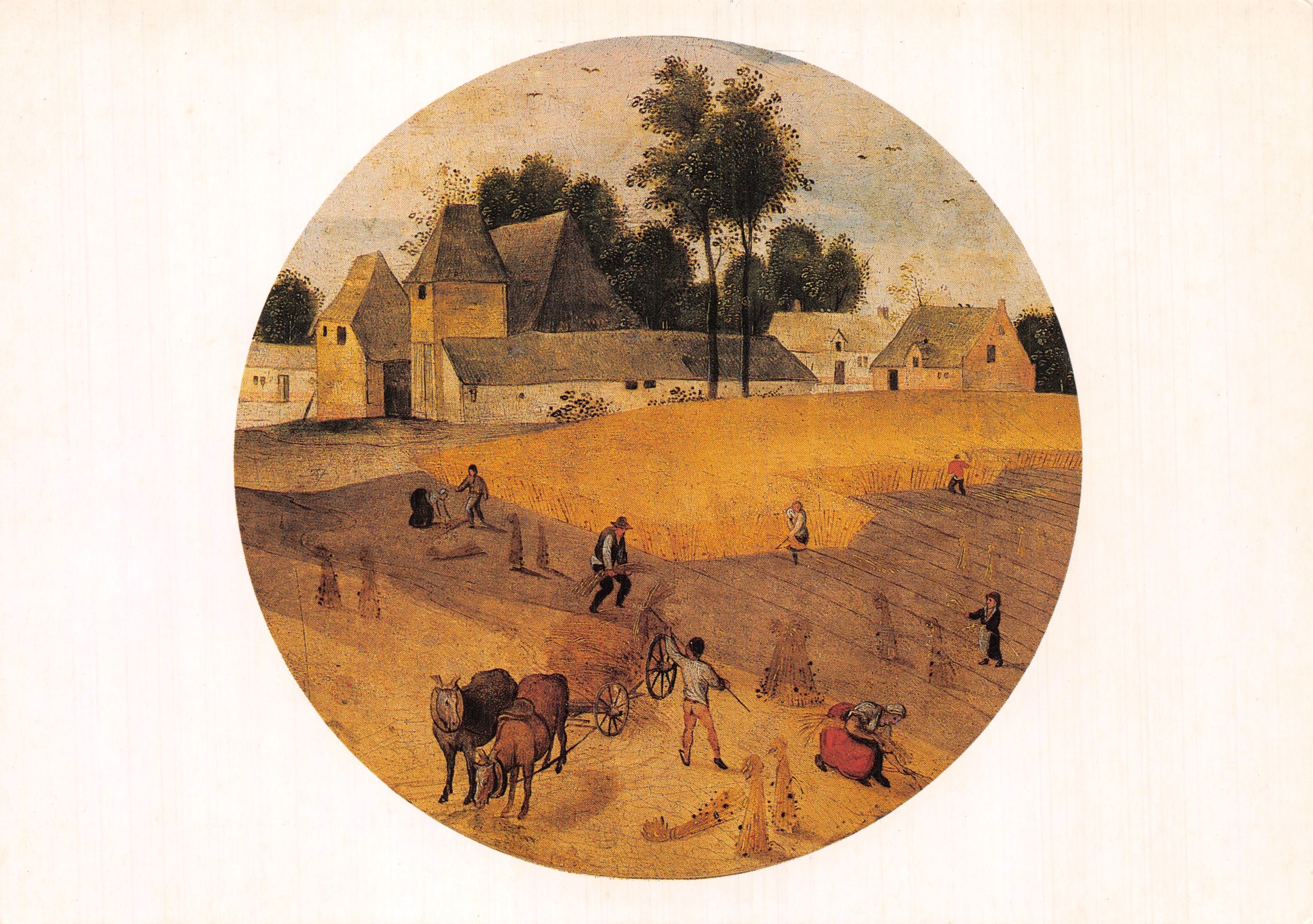 Raccolta estiva — Scena di raccolta in un paesaggio rurale — Grimmer Abel, editore
