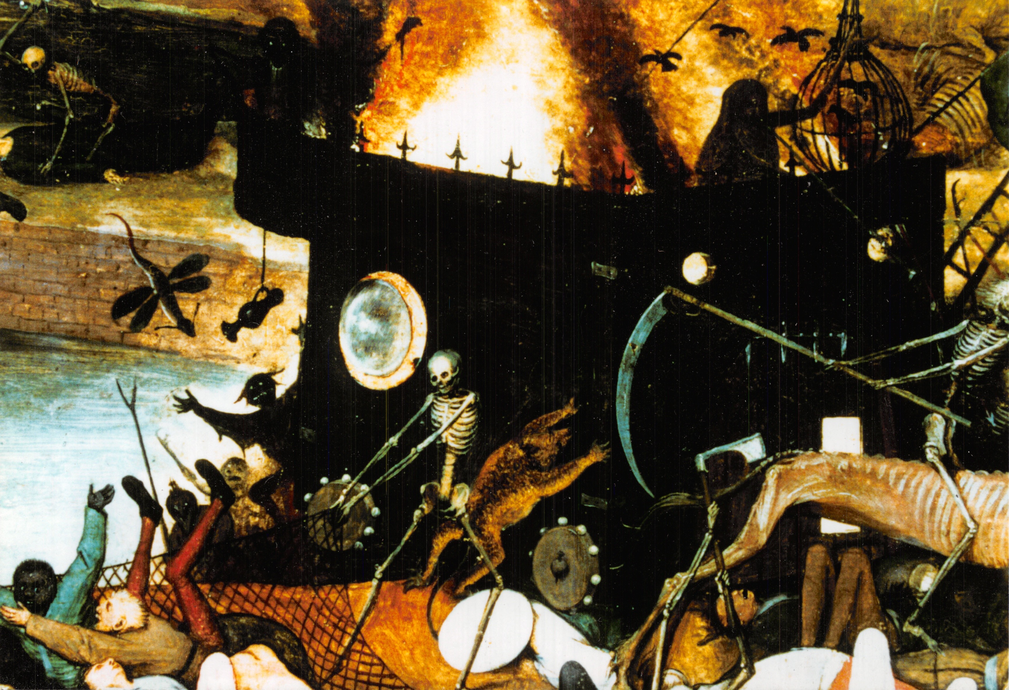 Il trionfo della morte — dettaglio del dipinto di Hieronymus Bosch — editore Prado