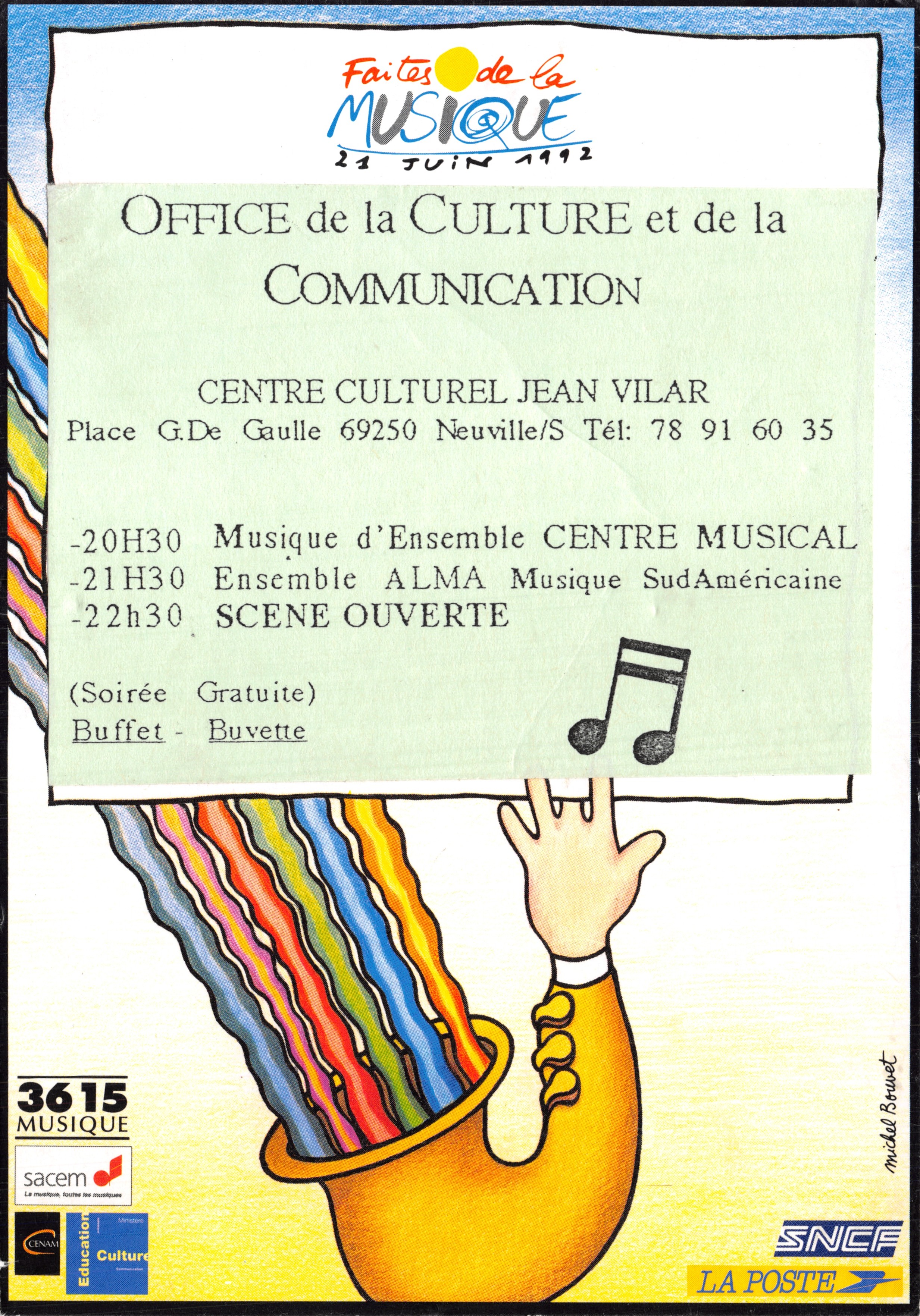 Muziekfeest — Office de la Culture et de la Communication — Cultureel Centrum Jean Vilar, Neuville/S