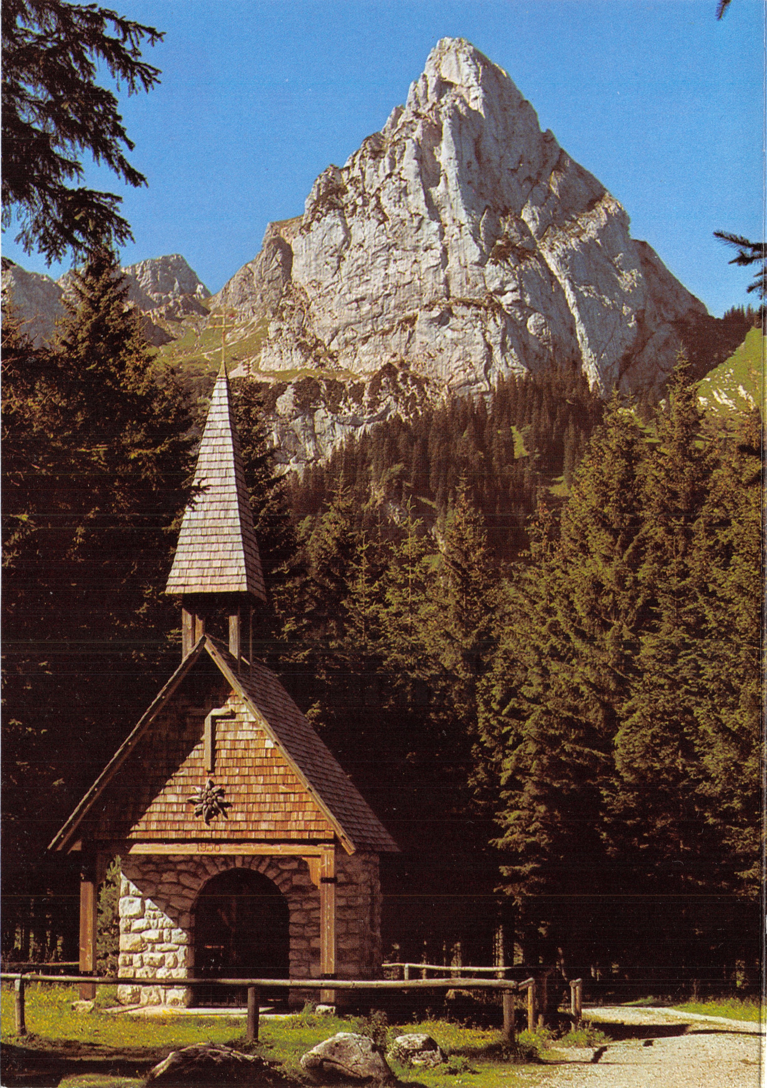 Chiesa commemorativa di Wankerfleck — chiesa commemorativa con il Geiselstein — editore Franz Miliz Verlag, n. 125/25