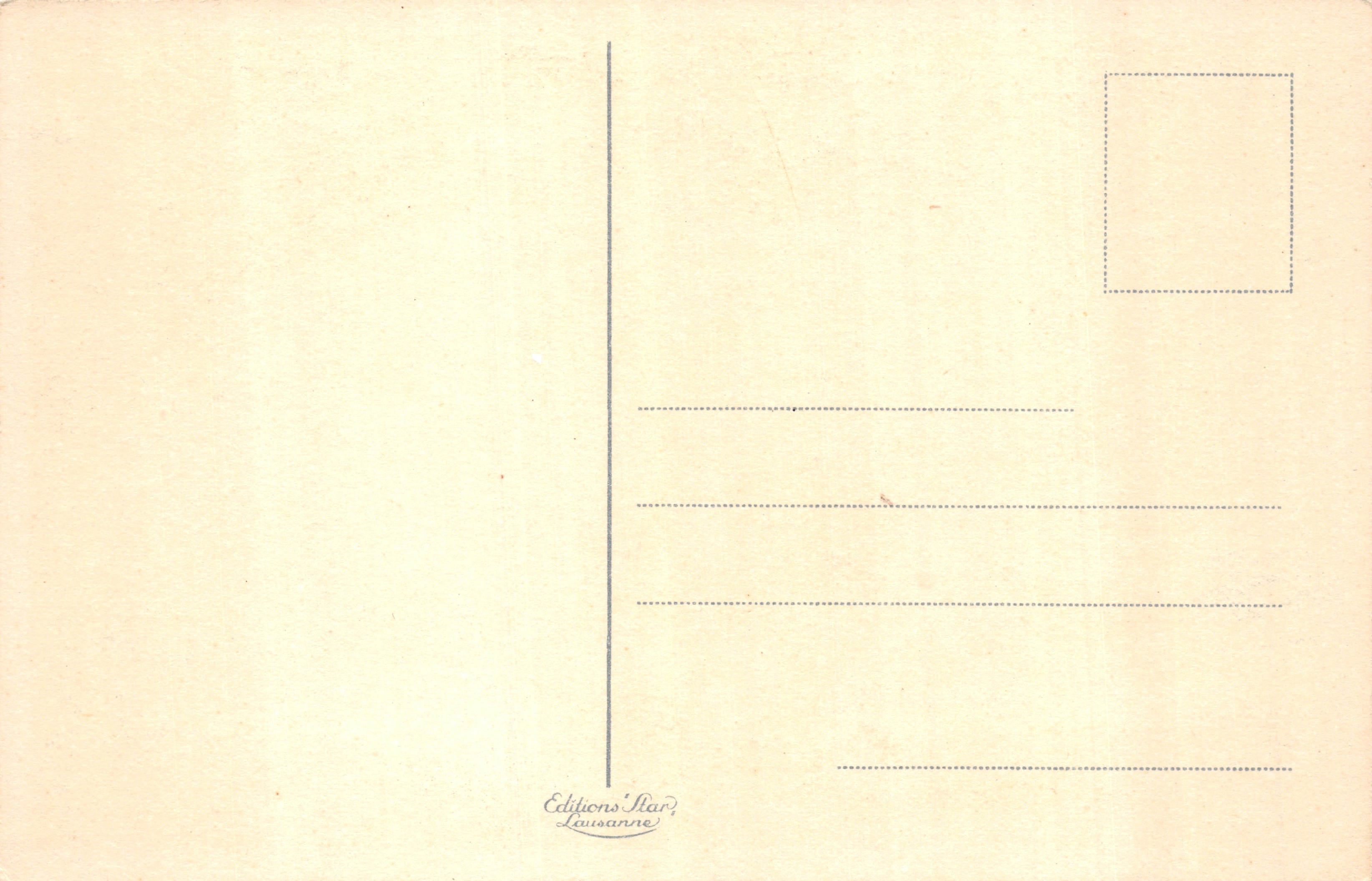 Fribourg — Fontanna Sauvage i Katedra — Fot. A. Kern, nr 551 — Rewers