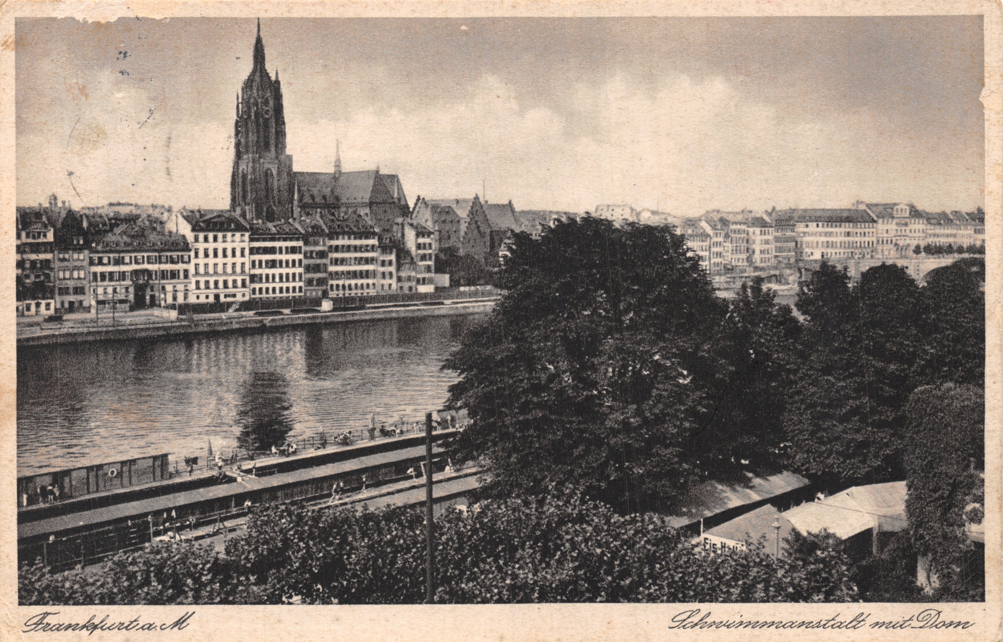 Frankfurt a.M. — Schönenmannstal mit Dom — éditeur non visible
